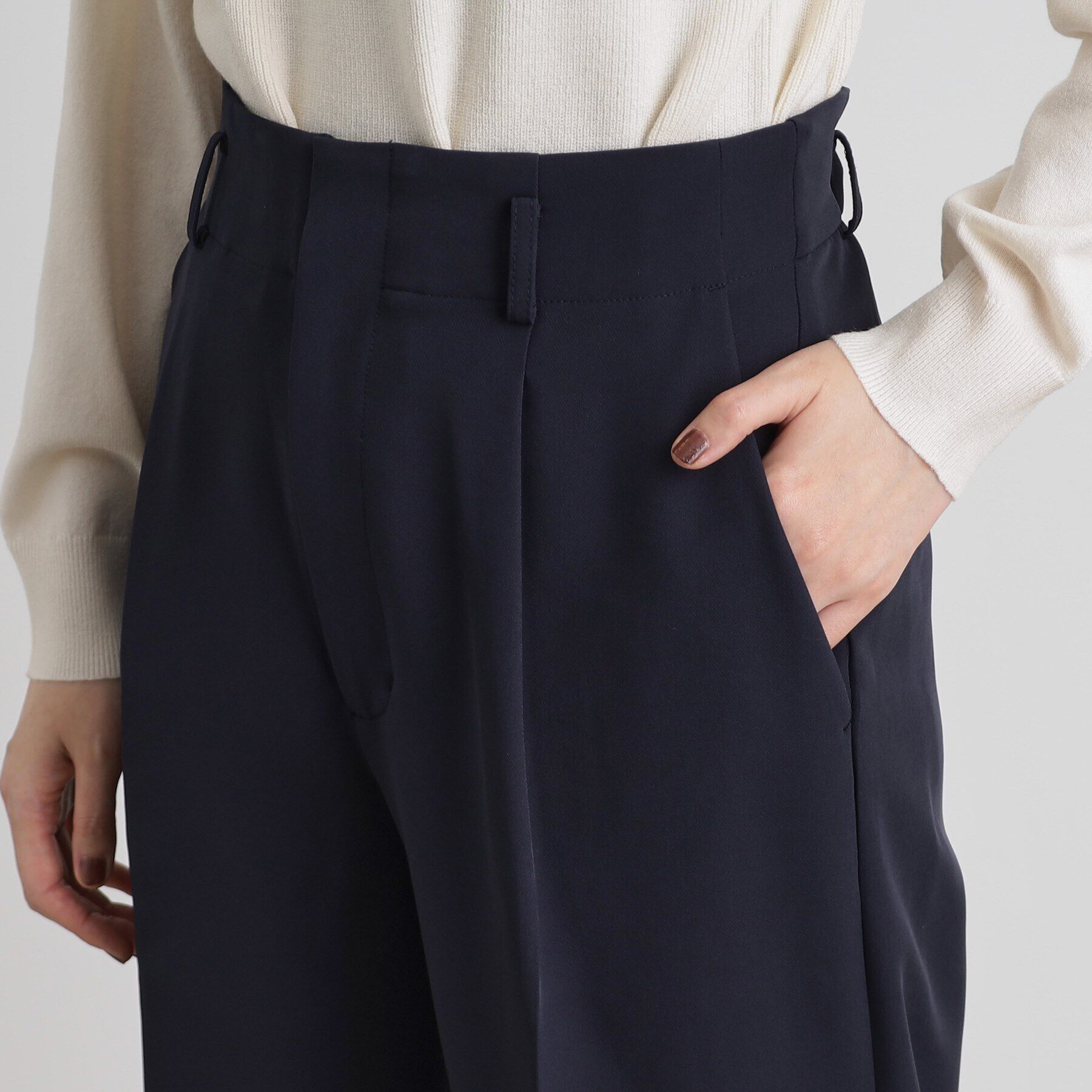 grove「【洗える】しなやかストレッチワイドパンツ」|その他|