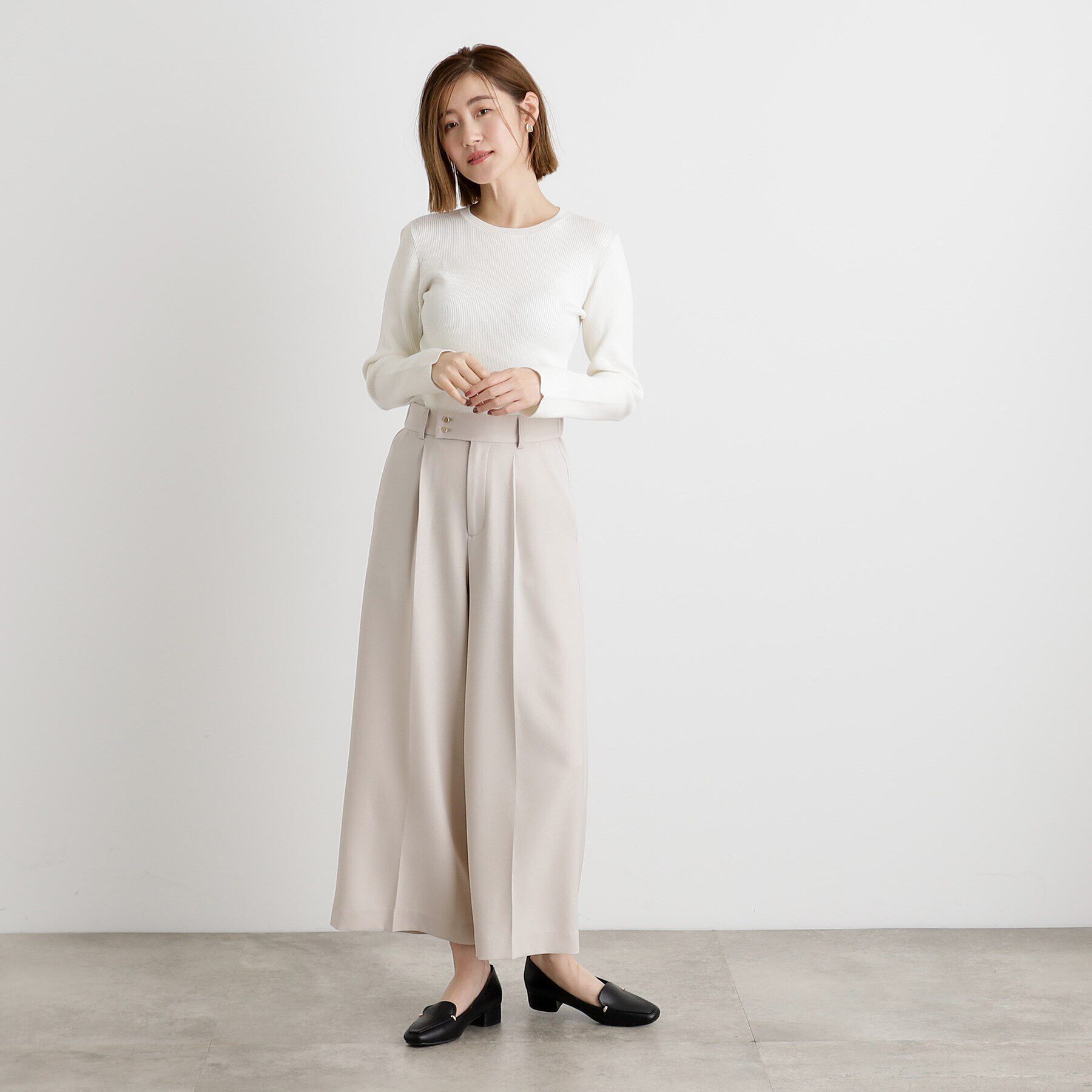 grove「【抗ピル／MW】リブニットプルオーバー」|ニット・セーター|