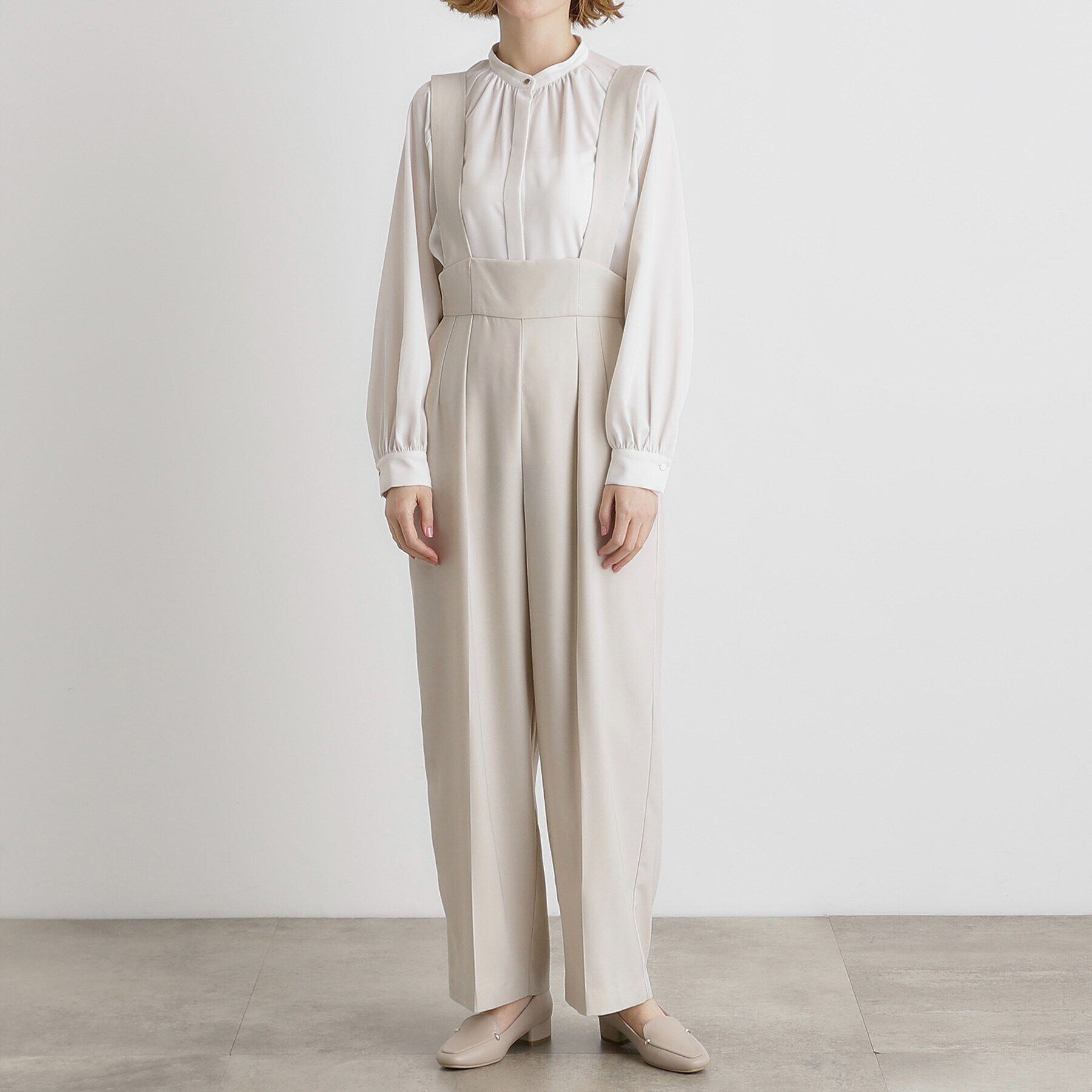 grove「ハイウエストサロペット」|オールインワン|