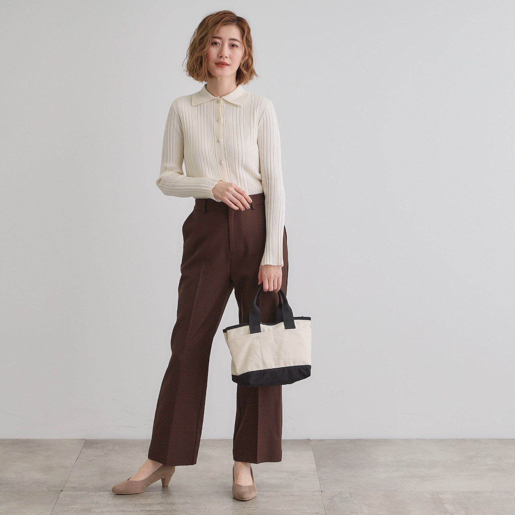 grove「ハンドルアソートキャンバス2WAYトート」|トートバッグ|