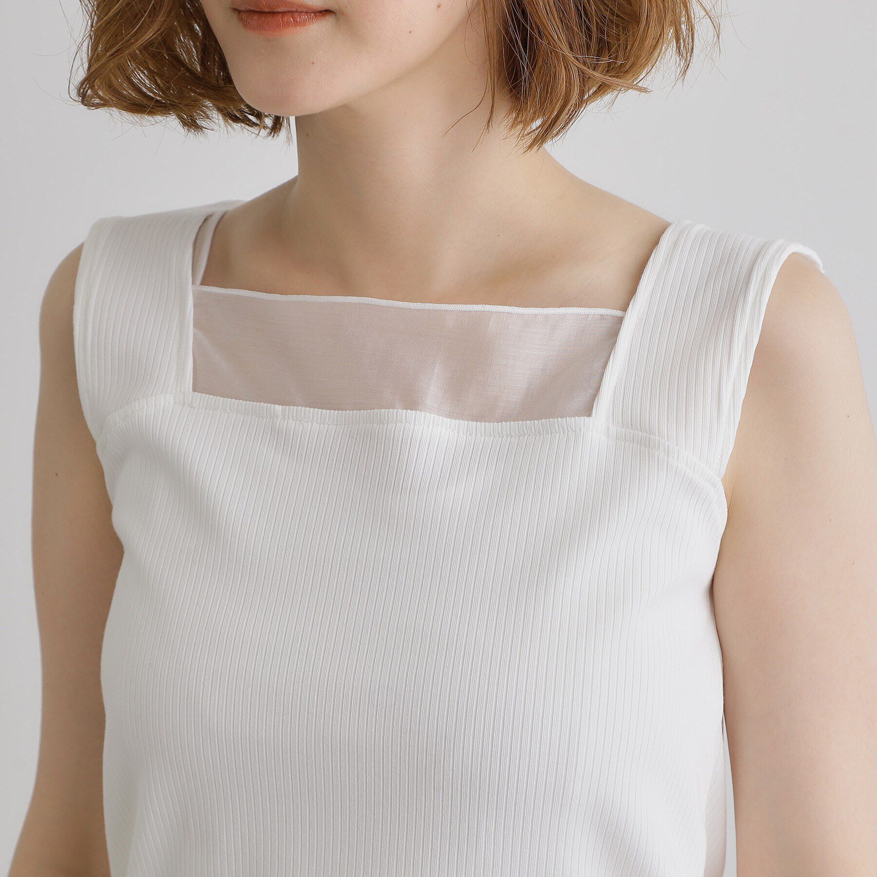 grove「シアードッキングタンクトップ」|キャミソール|