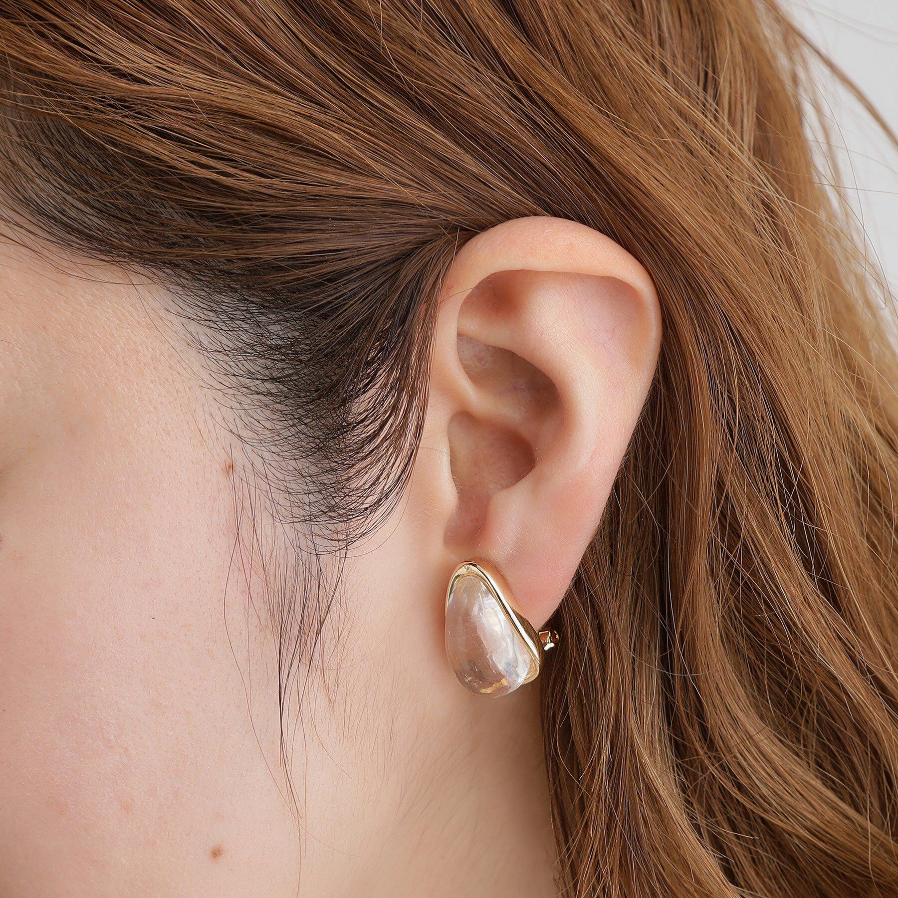 grove「ビッグクリアメタルイヤリング」|イヤリング|