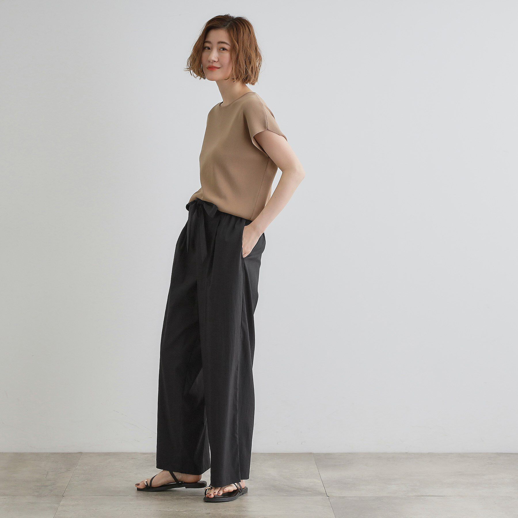 grove「【晴れの日も雨の日も】撥水イージーワイドパンツ」|その他|