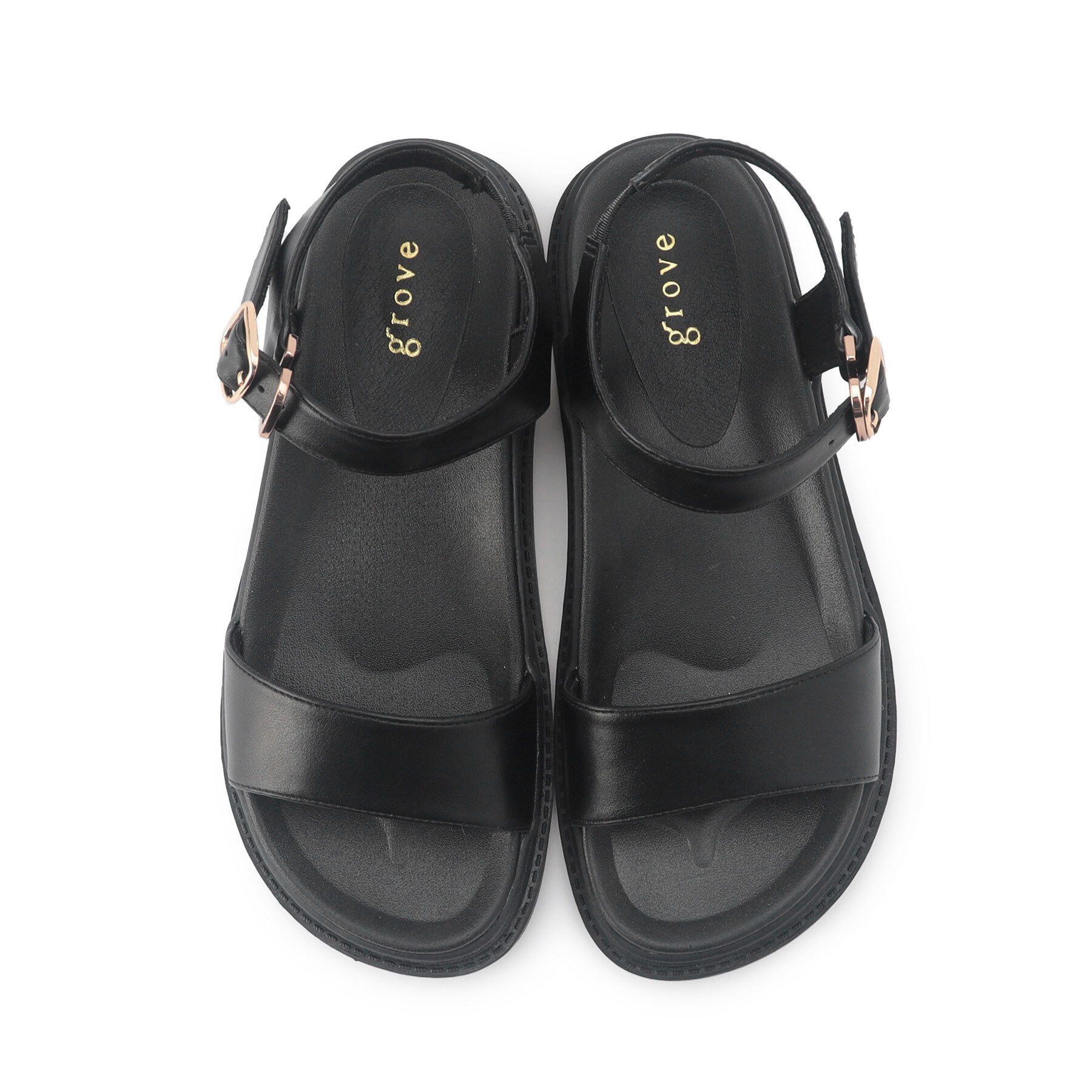 grove「アンクルベルトフットベッドサンダル」|サンダル|