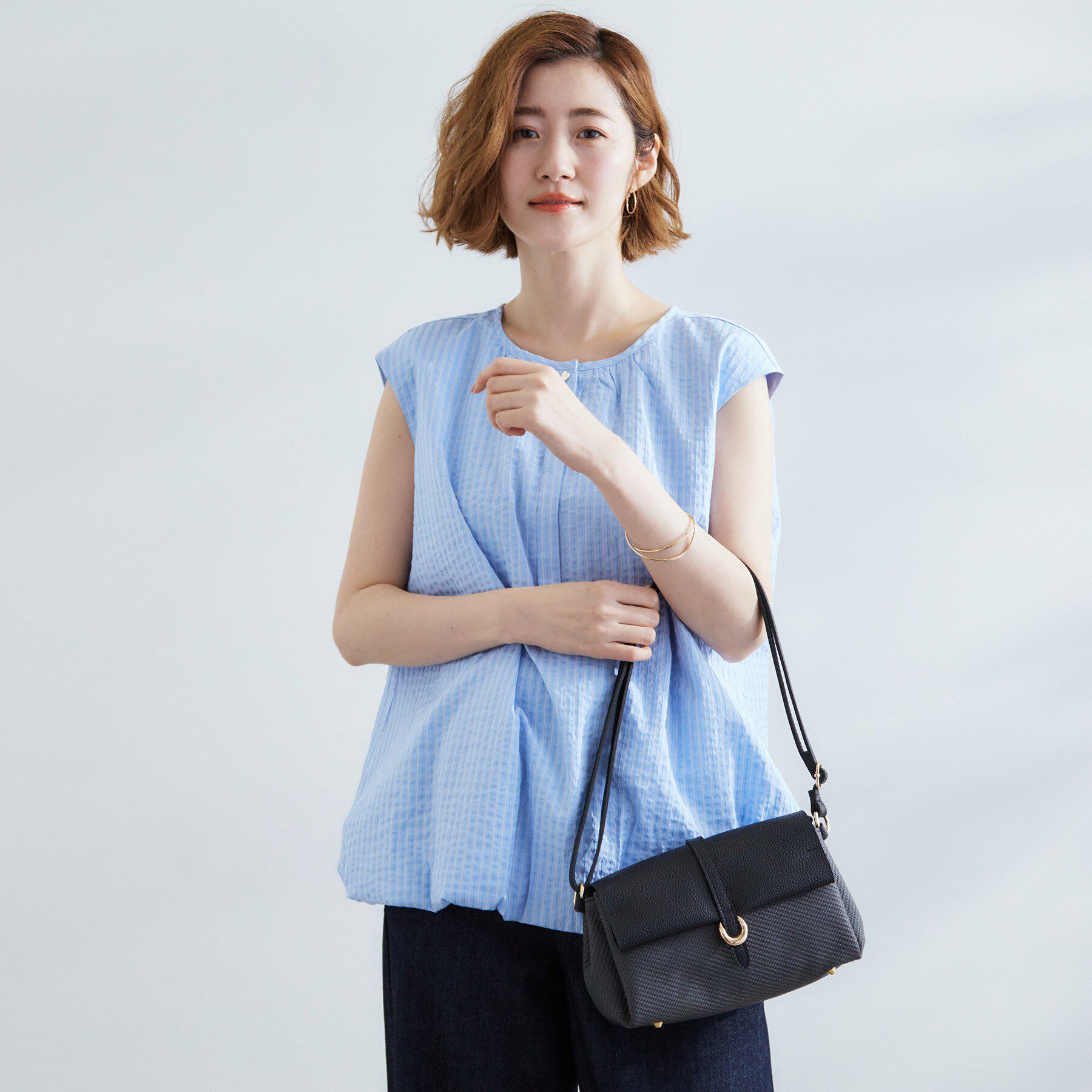 grove「フラップベルト3層ショルダー」|ショルダー・メッセンジャー|ブラック(519)