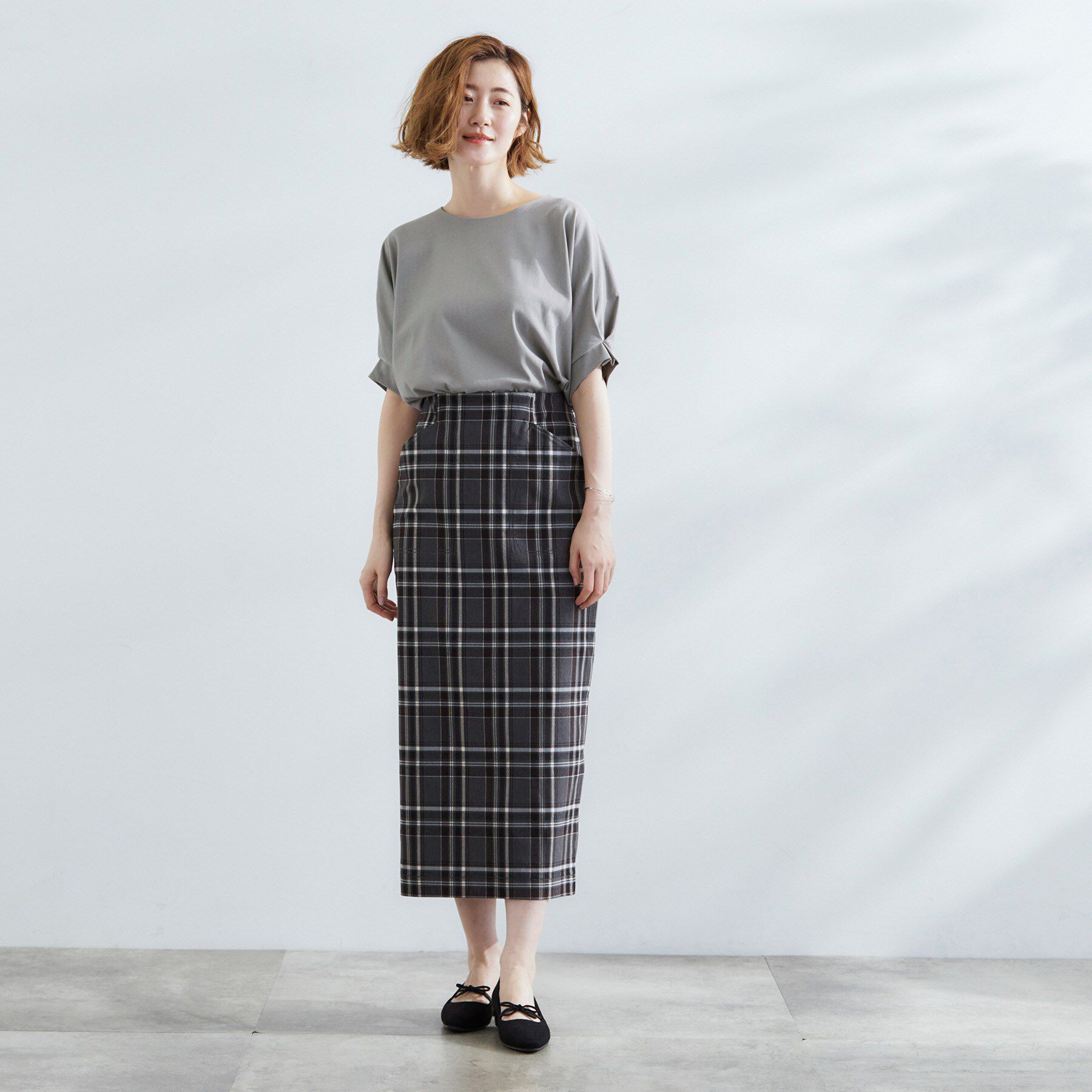 grove「【UVカット/ひんやり/二の腕カバー】タックドルマンプルオーバー」|Tシャツ・カットソー|