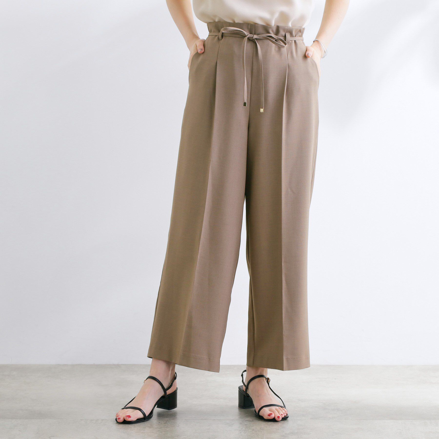 grove「美バランスが叶う　ハイウエストワイドパンツ」|その他|トープ(054)
