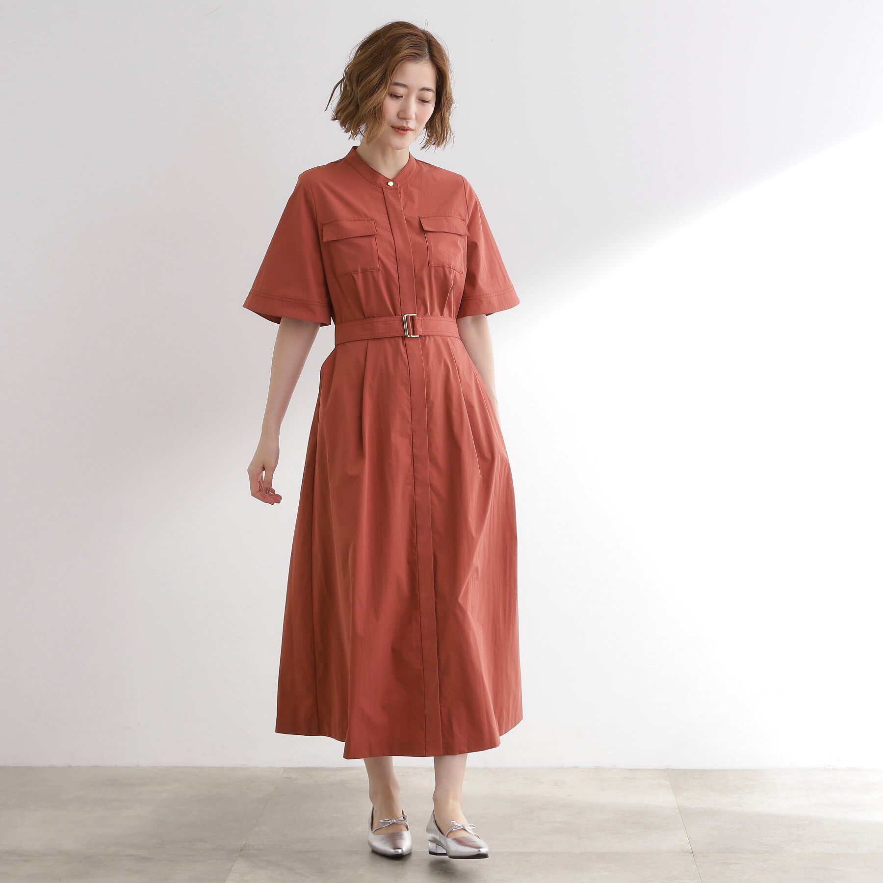 grove「軽やかに決まる　ワークシャツワンピース」|ワンピース|