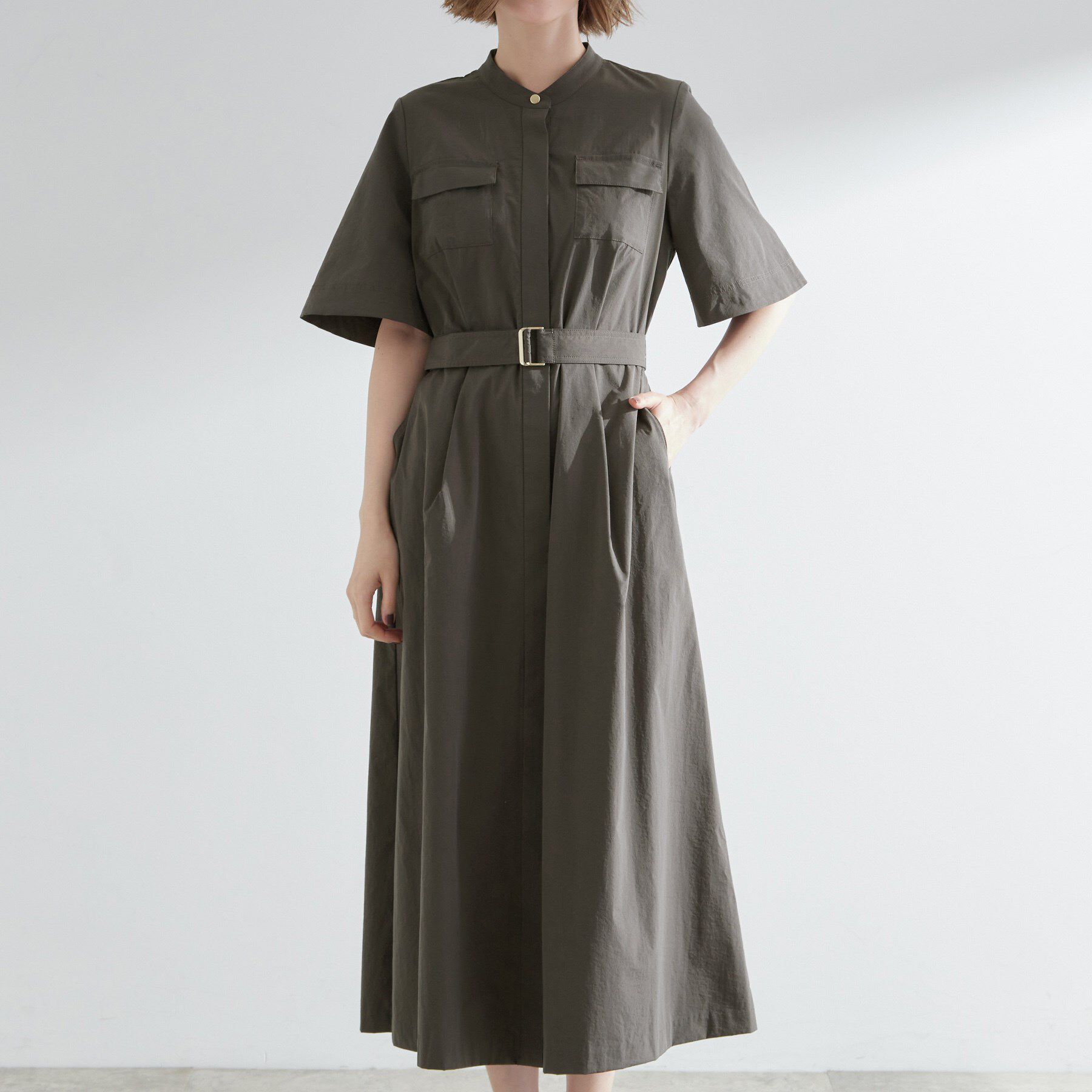 grove「軽やかに決まる　ワークシャツワンピース」|ワンピース|