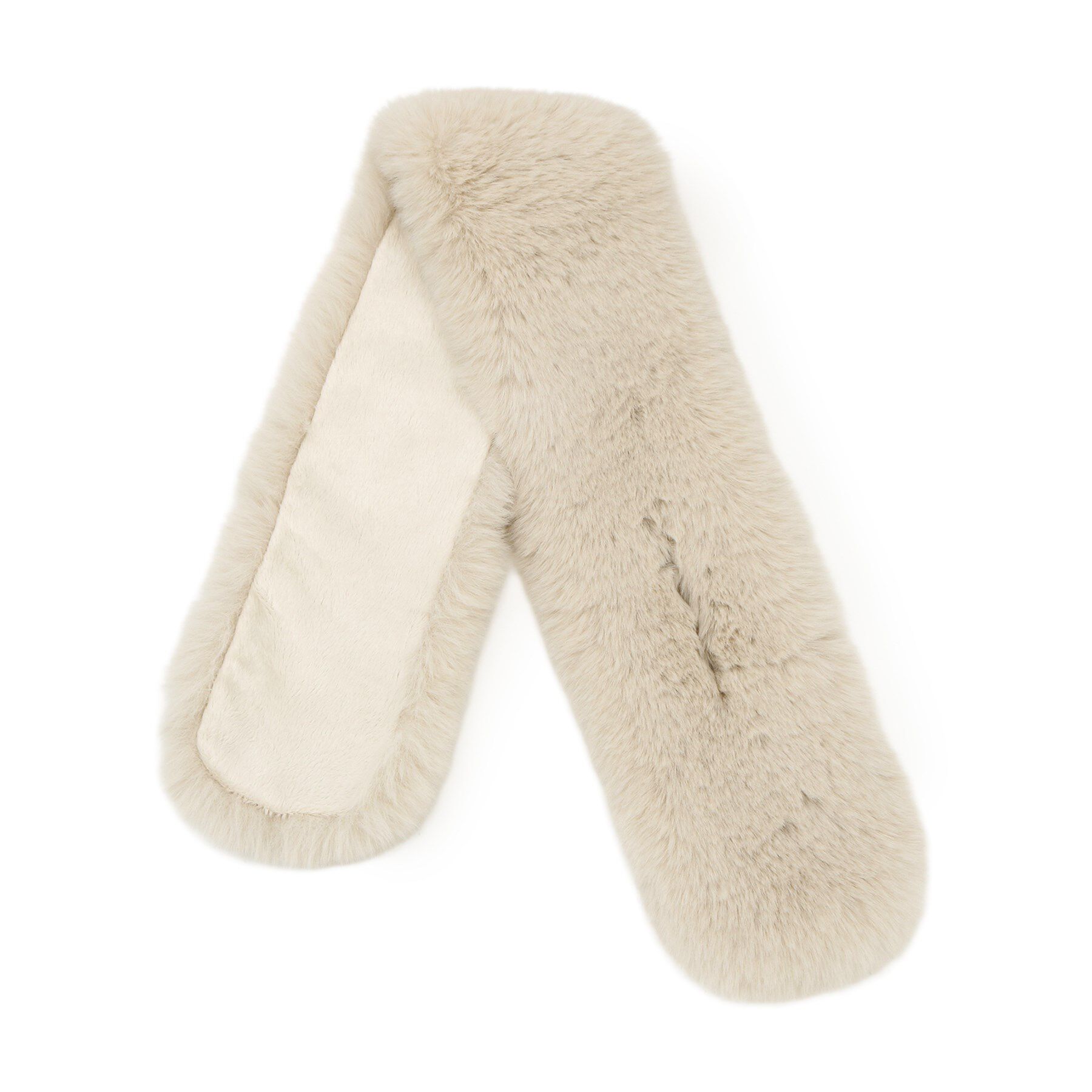 grove「ボリュームフェイクファーティペット」|ストール|