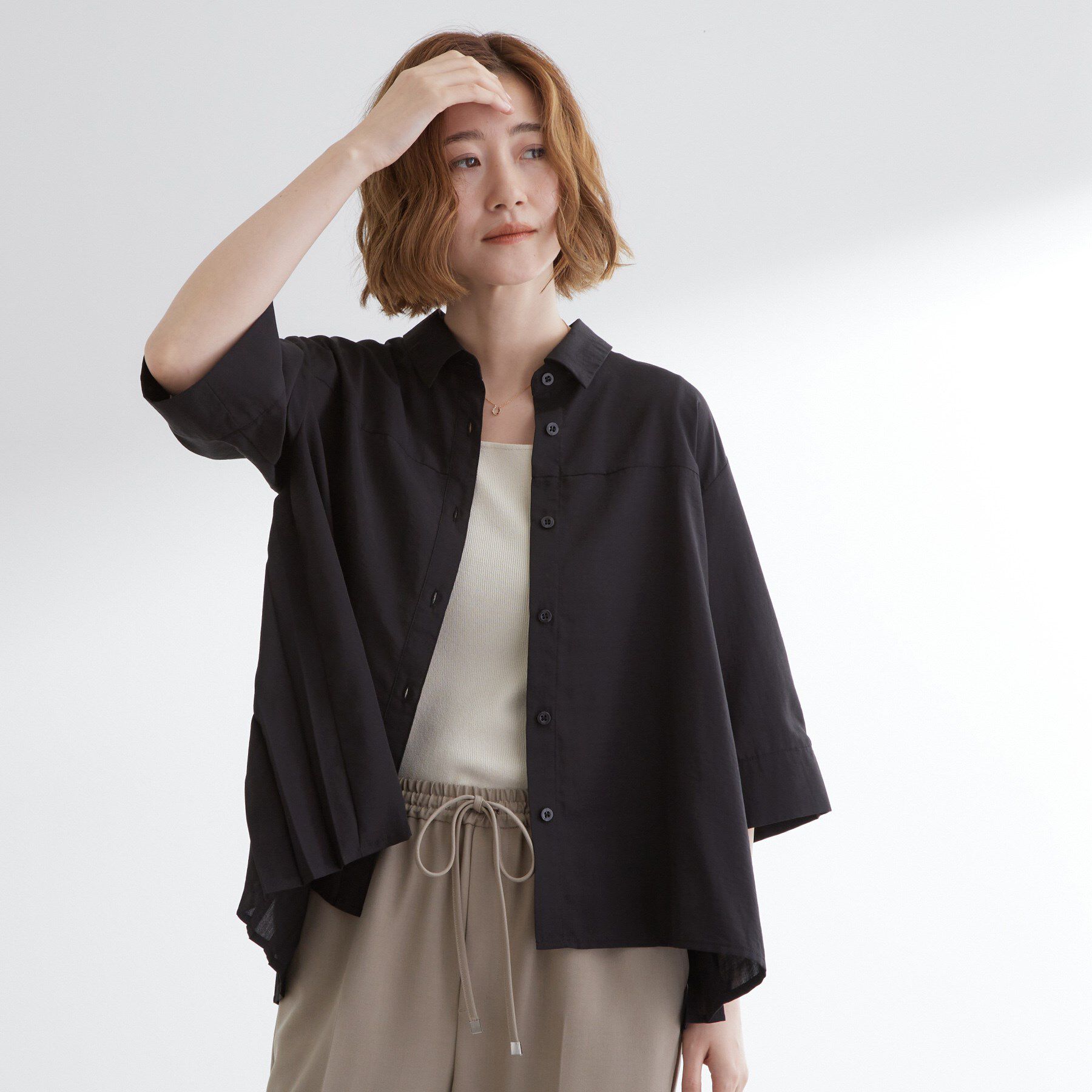 grove「【2WAY】1枚でも羽織っても。使える大人のシャツスタイル」|シャツ・ブラウス|