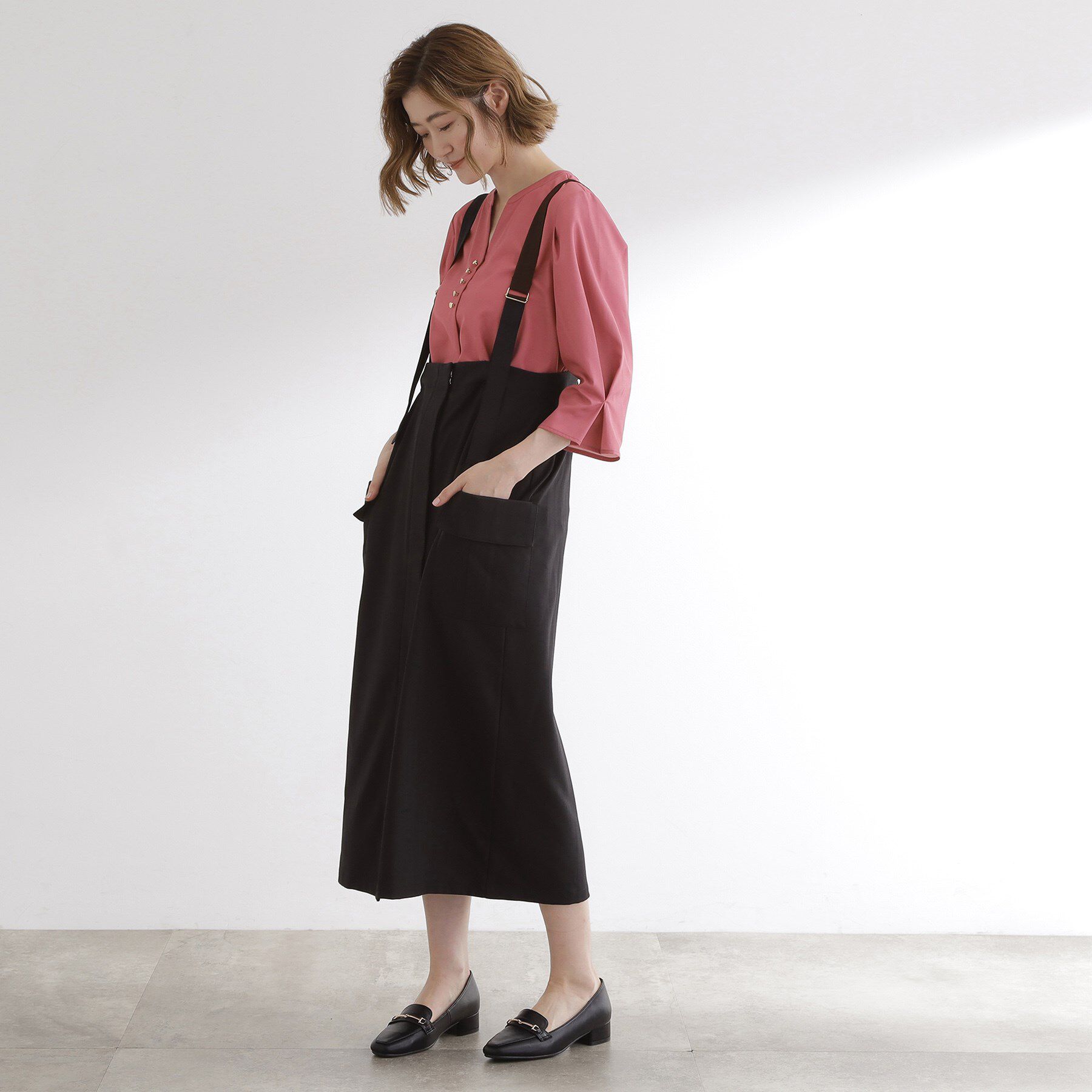 grove「【洗える/お仕事】美しさが続く袖タックブラウス」|シャツ・ブラウス|