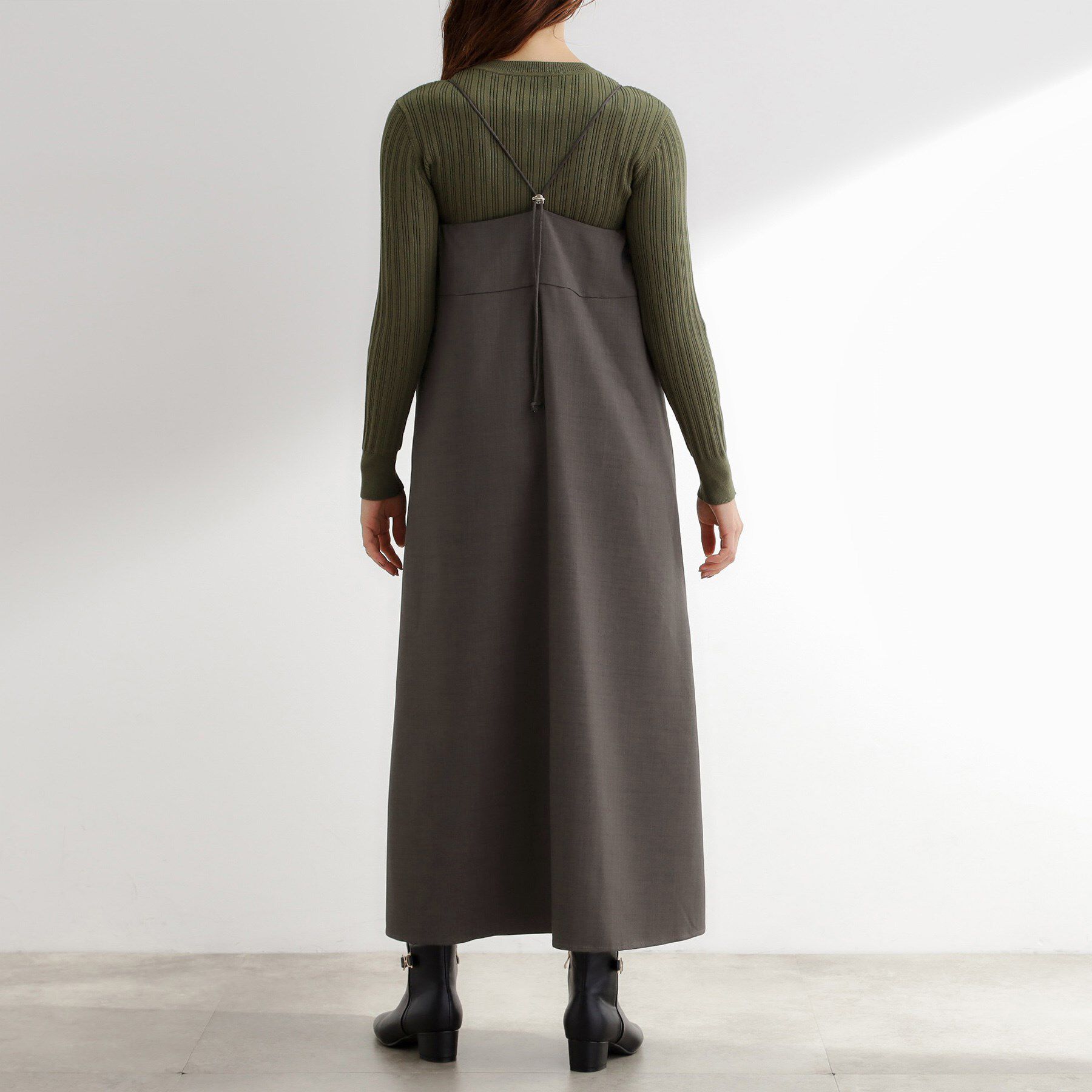 grove「【カセット服】洗えるAラインキャミワンピース」|ワンピース|