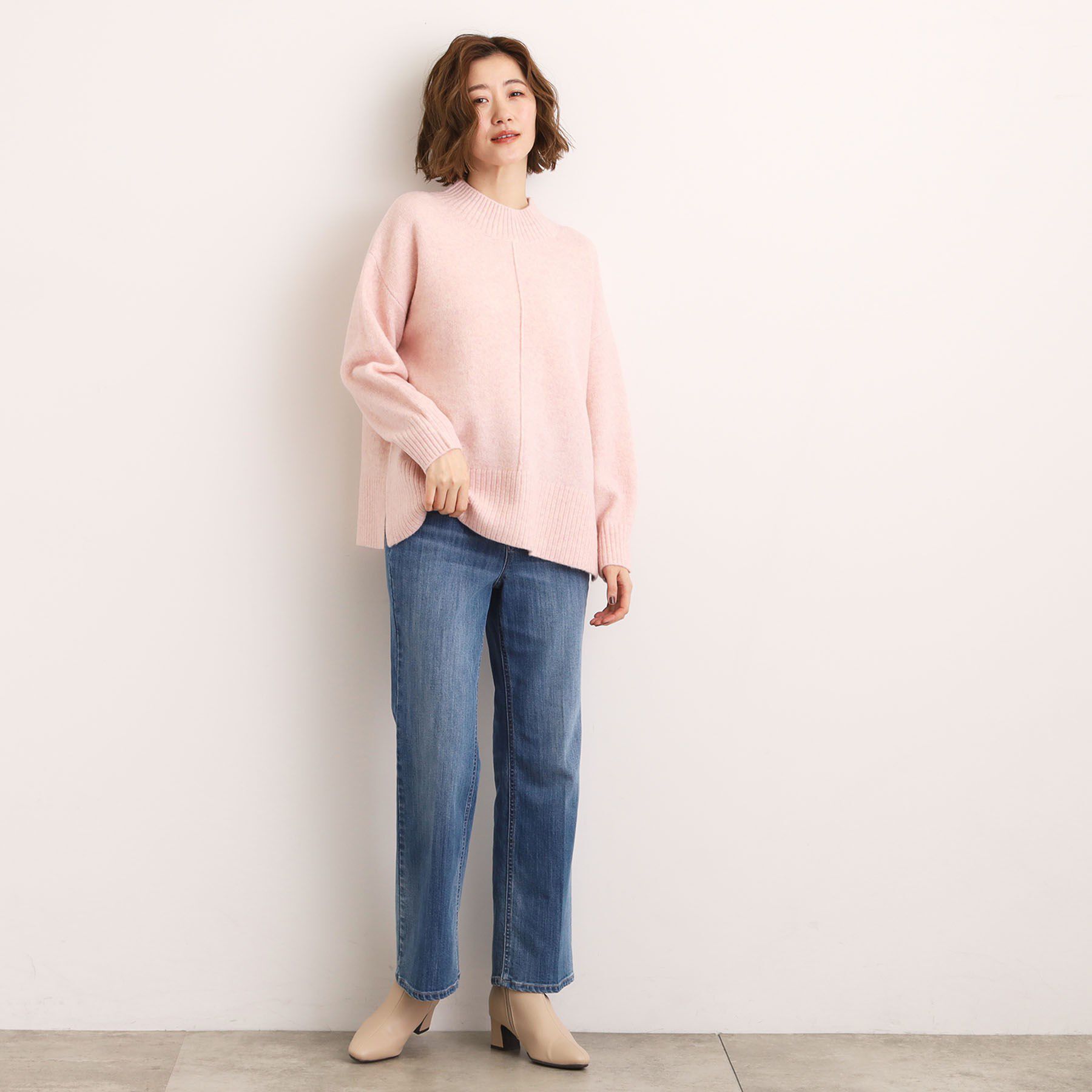 grove「【洗える】ふんわりウール混オーバーサイズニット」|ニット・セーター|