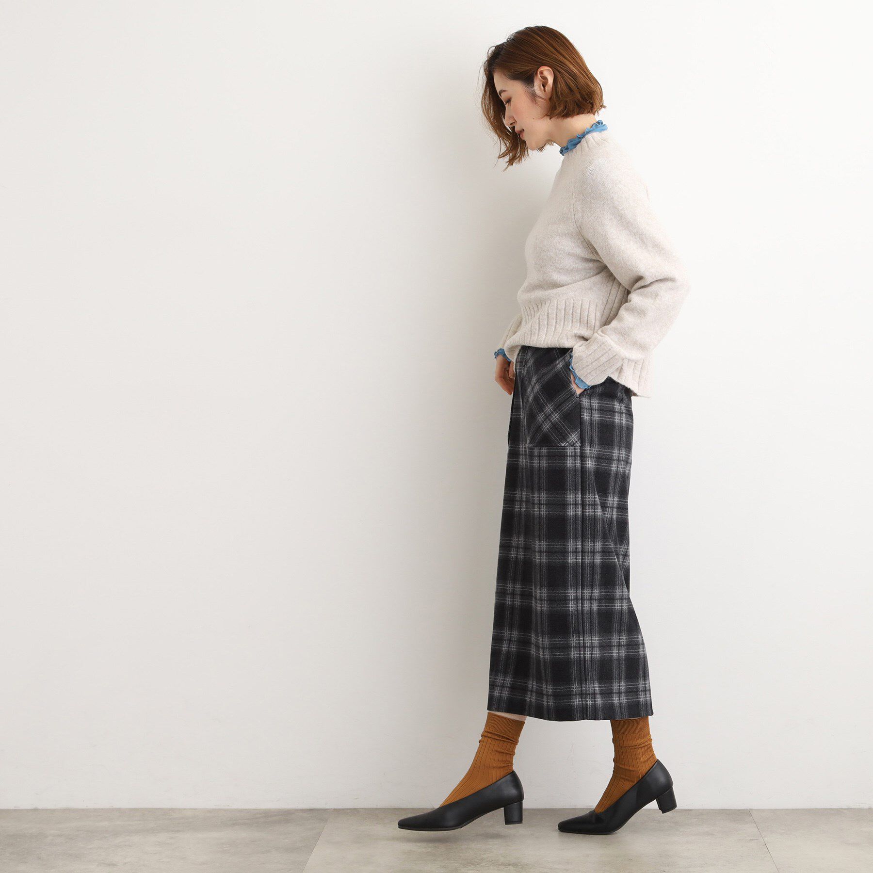 grove「起毛ジャカードナロースカート」|スカート|