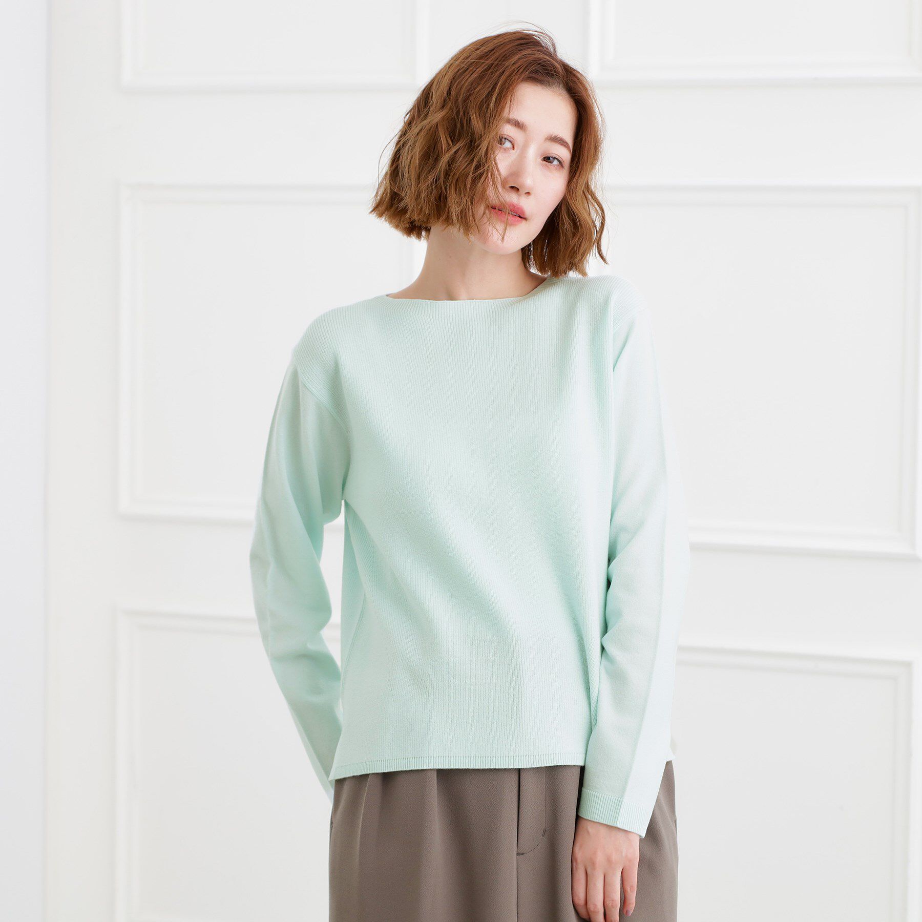 grove「【洗える】毛玉軽減ニットプルオーバー」|ニット・セーター|