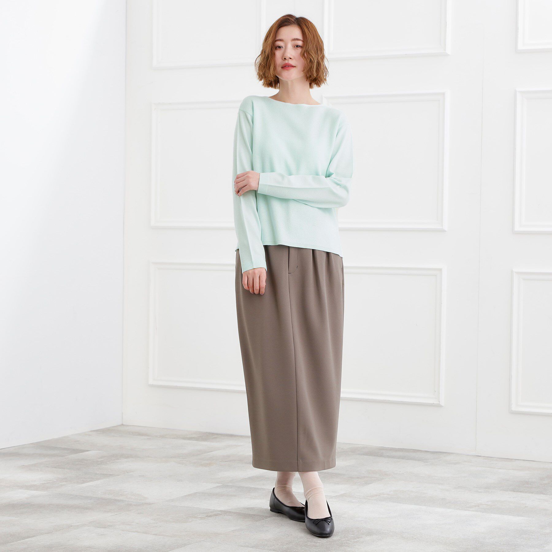 grove「【洗える】毛玉軽減ニットプルオーバー」|ニット・セーター|