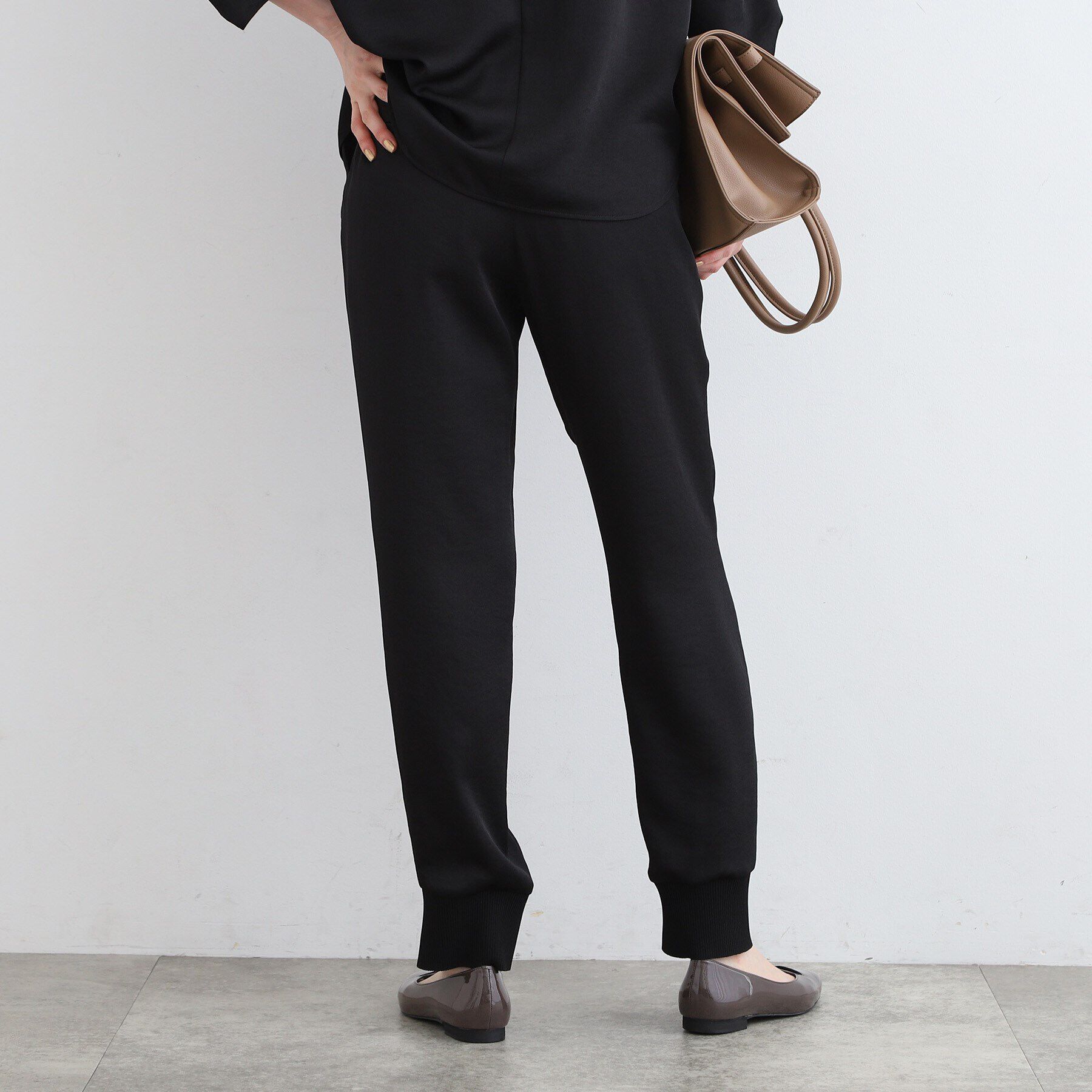 INDIVI「【こなれSETUP／洗える／サテン】ジョグパンツ」|その他|