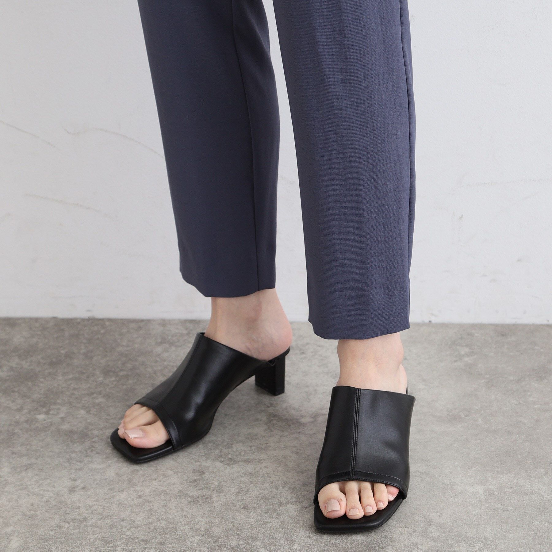 INDIVI「【洗える／UVケア／SETUP可能】ラップ風テーパードパンツ」|その他|