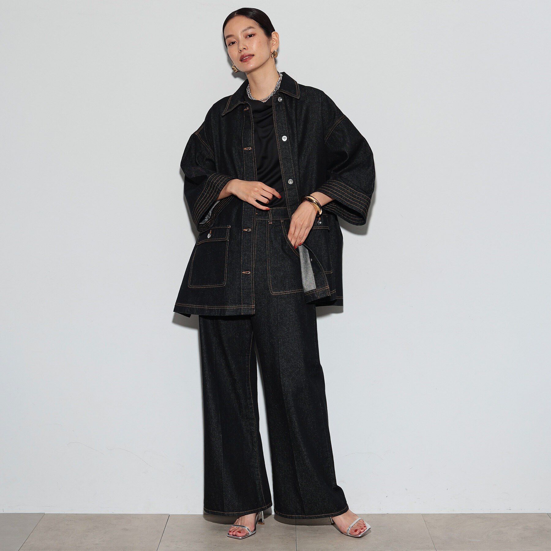 GALLEST「フレアデニムパンツ」|デニム|