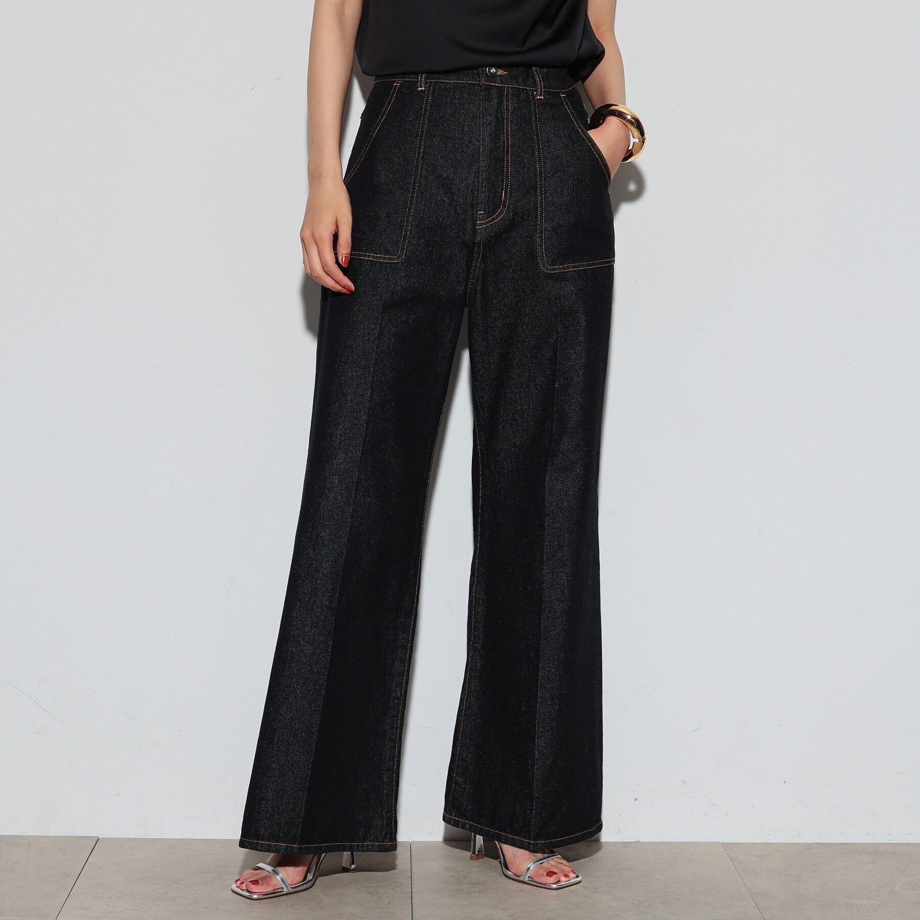 GALLEST「フレアデニムパンツ」|デニム|