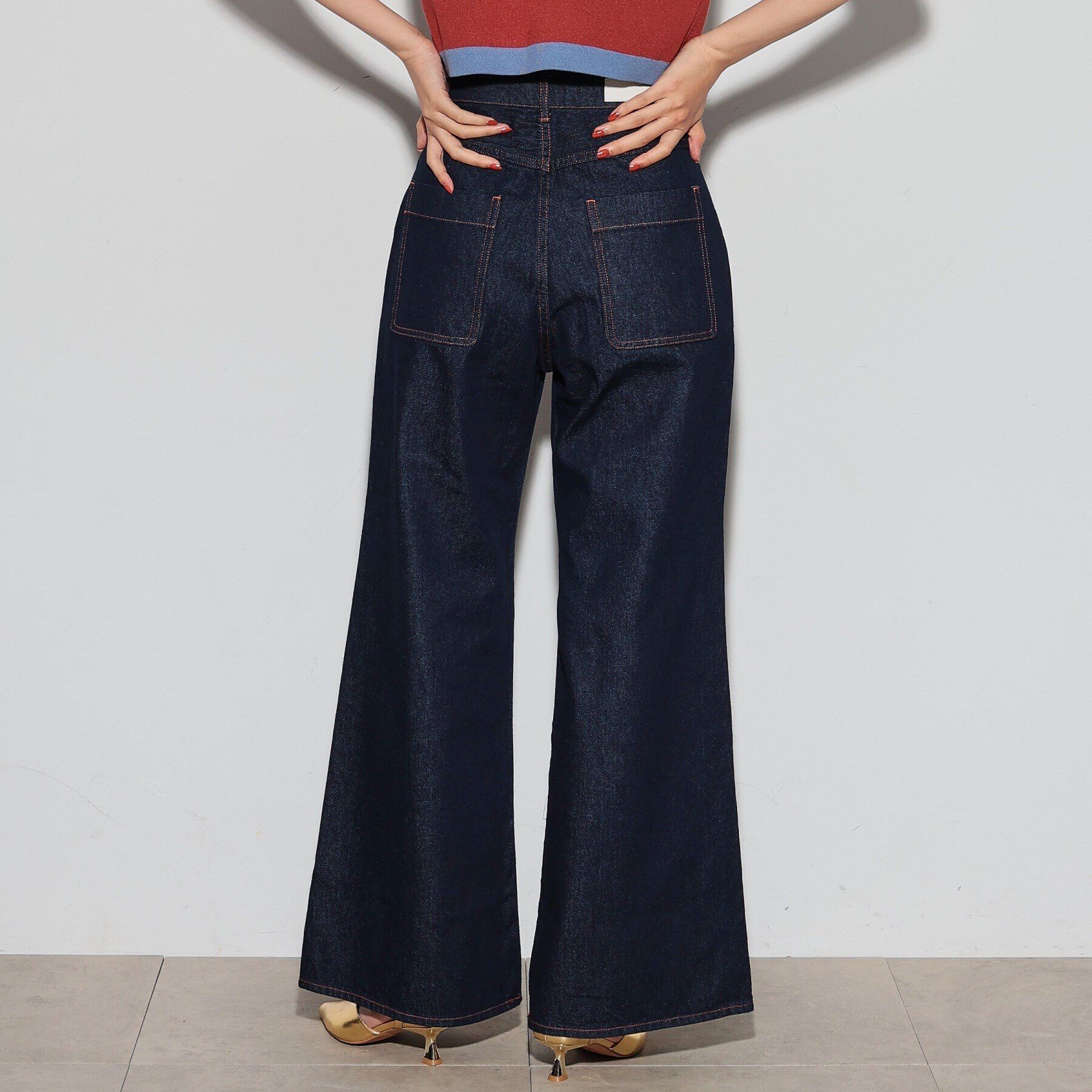 GALLEST「フレアデニムパンツ」|デニム|