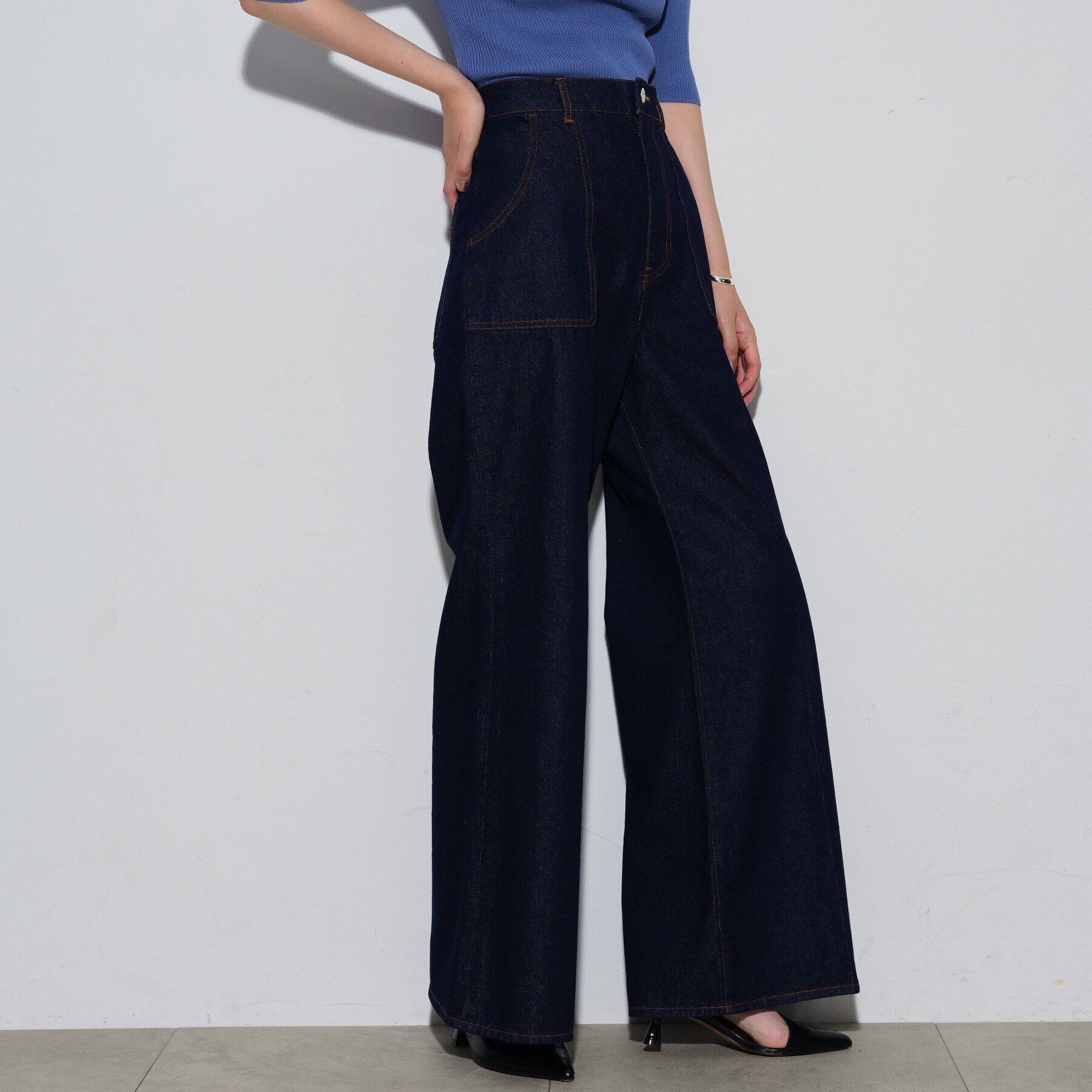 GALLEST「フレアデニムパンツ」|デニム|