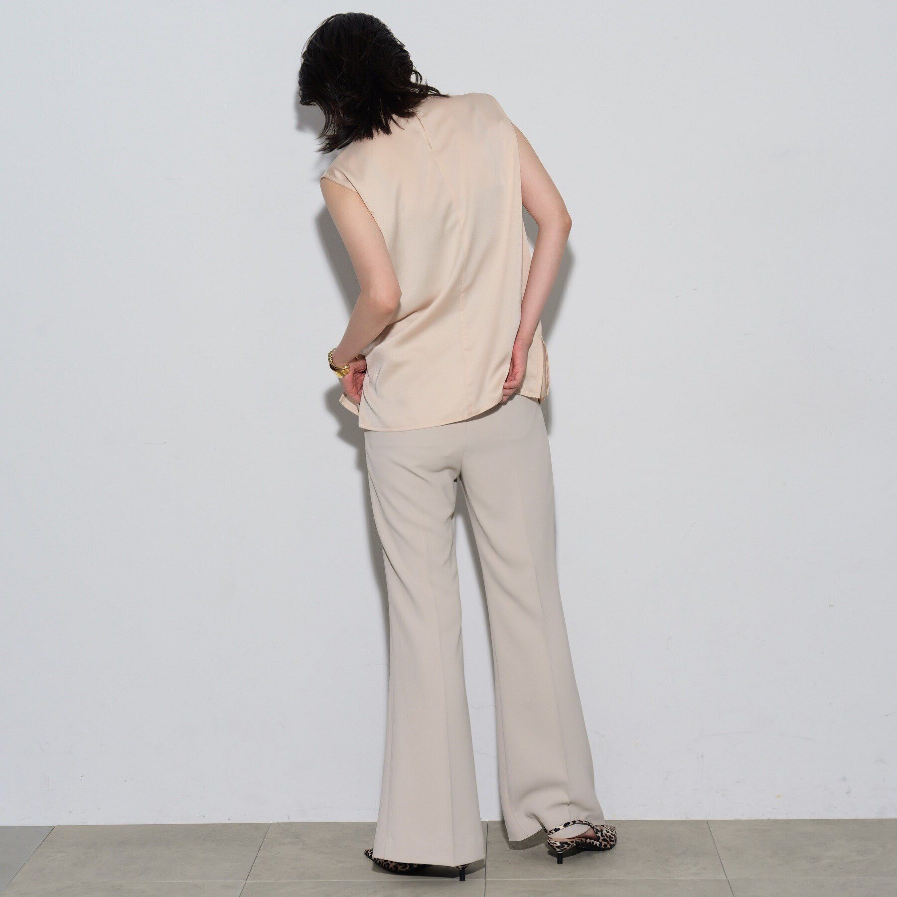 GALLEST「ドレープサテンブラウス」|シャツ・ブラウス|