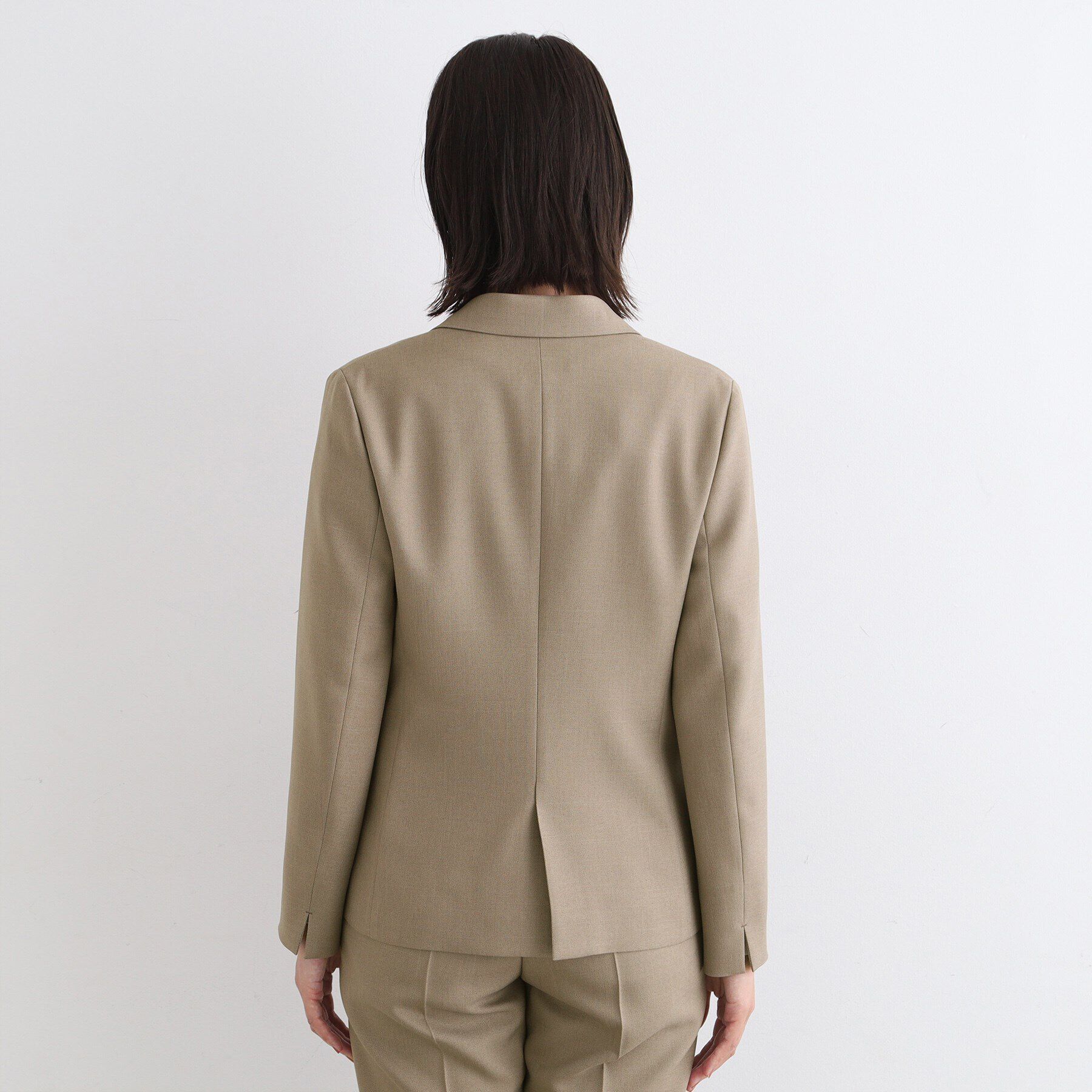 INDIVI「【洗える／UVケア／定番スーツ】ウール調テーラードカラージャケット」|スーツ|