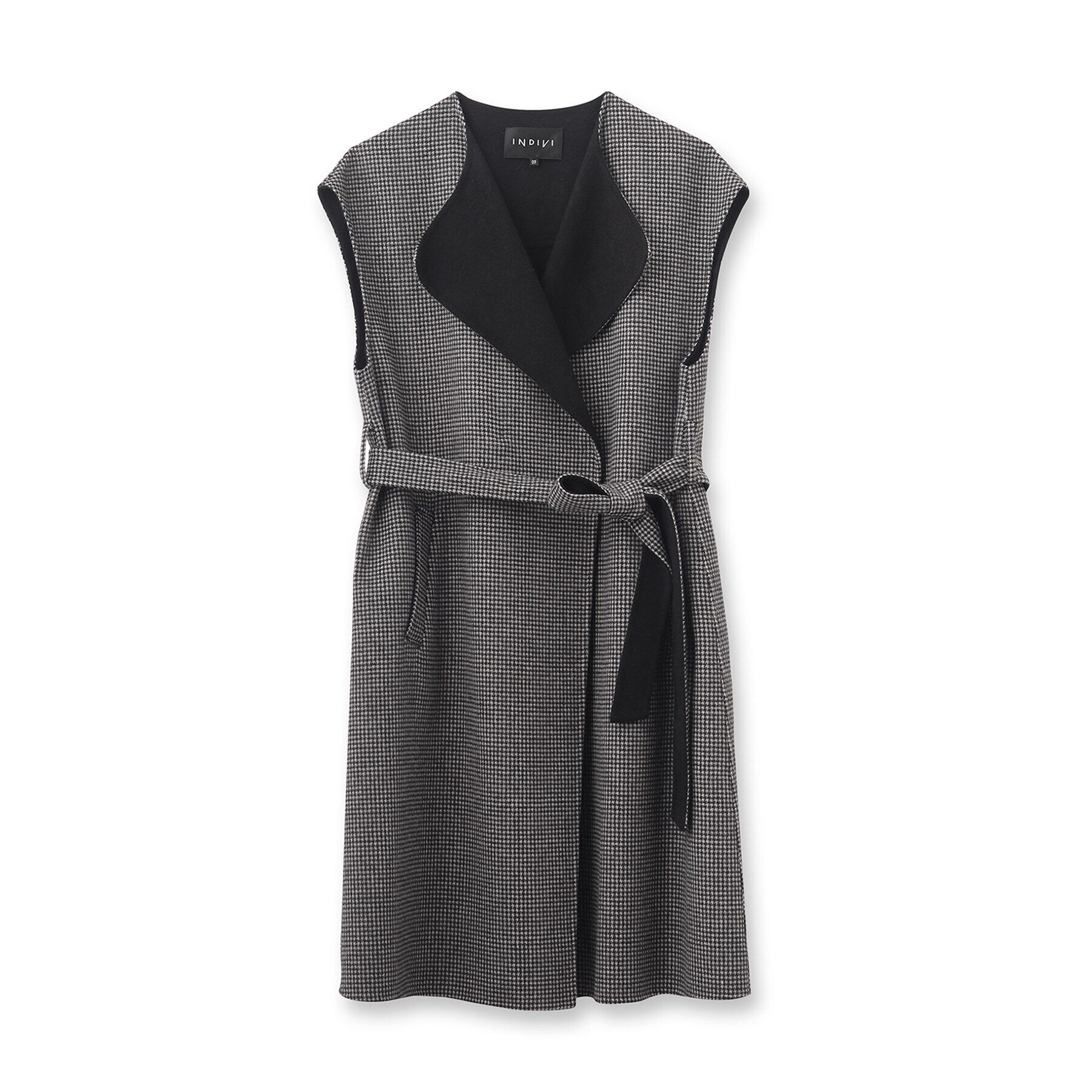 INDIVI「【ウール混／トレンド】リバージレコート」|ベスト・ジレ|