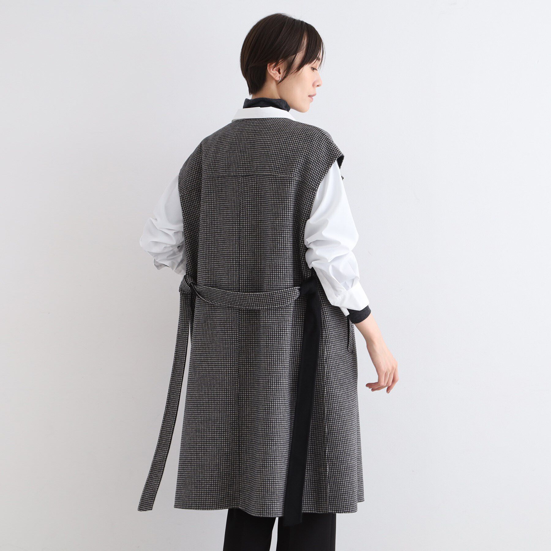 INDIVI「【ウール混／トレンド】リバージレコート」|ベスト・ジレ|