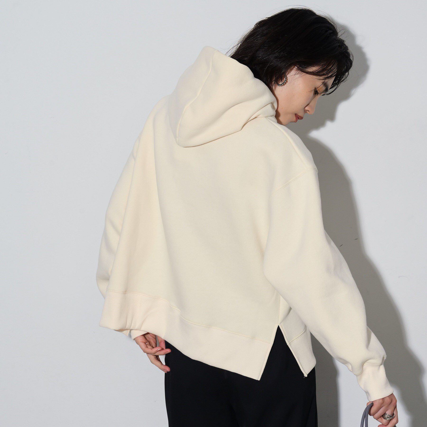 GALLEST「ロゴ裏毛フーディートップス」|パーカー|