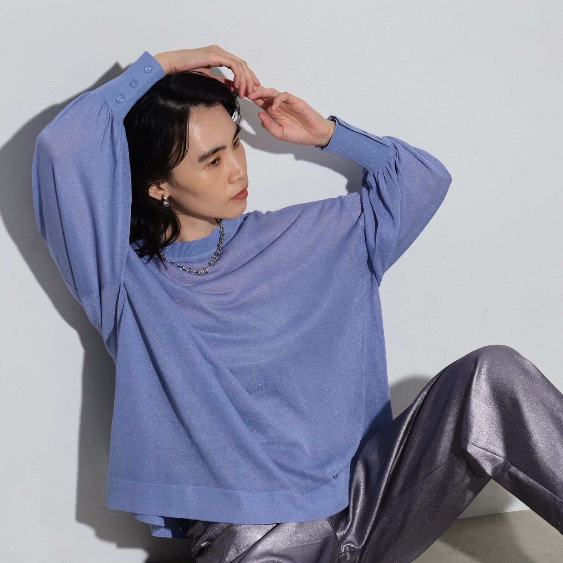 GALLEST「シアークラウドニット」|ニット・セーター|ﾌﾞﾙｰ(091)