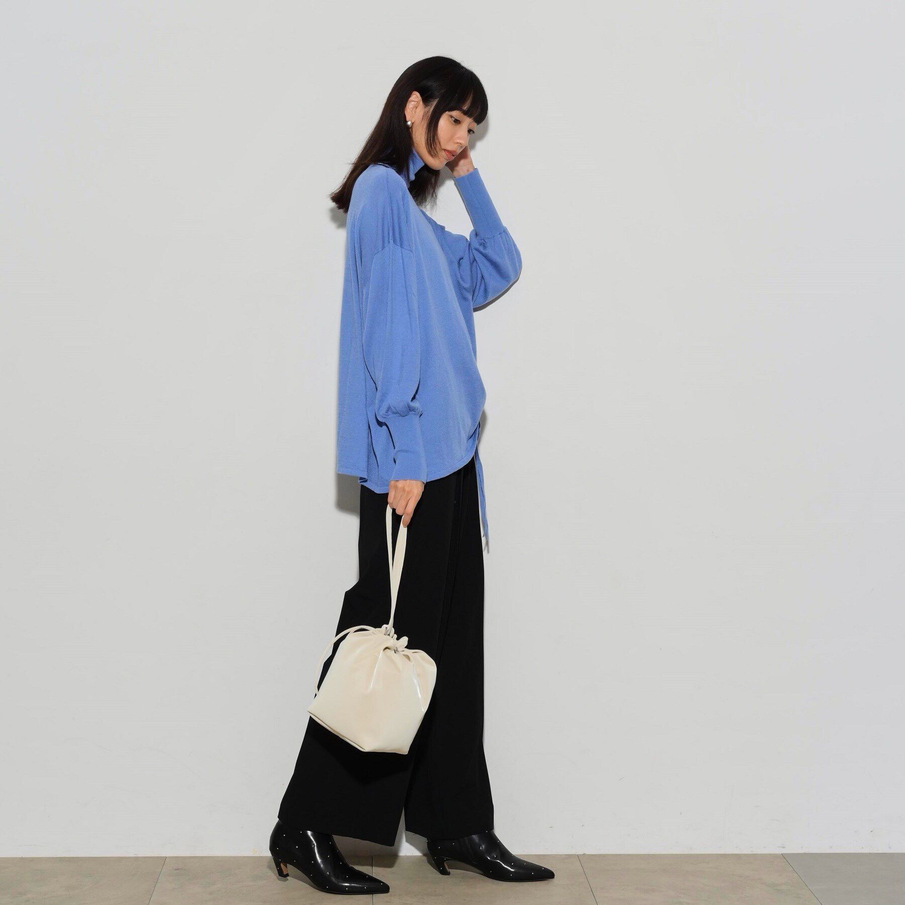 GALLEST「サイドシャーリングハイネックニット」|ニット・セーター|