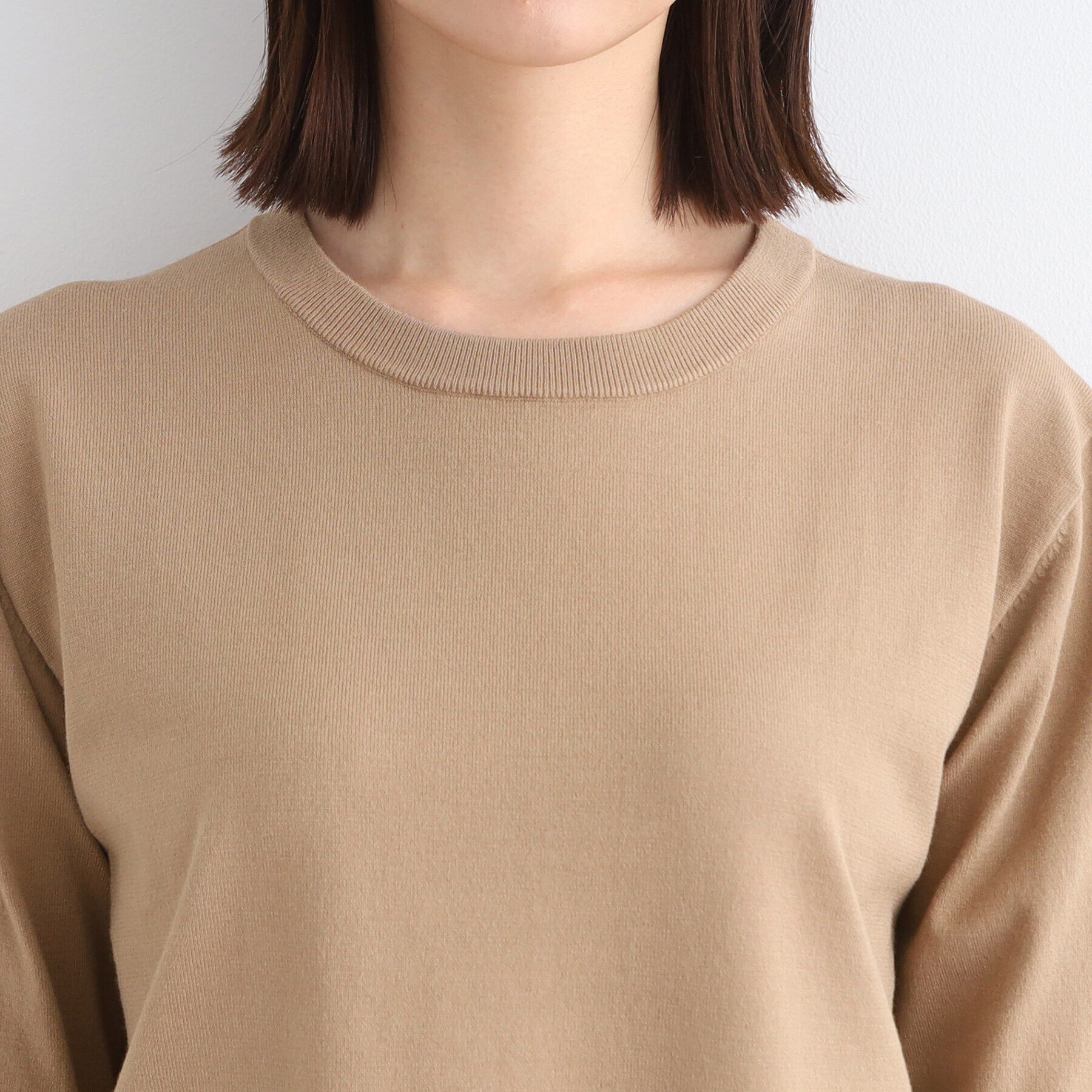 INDIVI「【洗える】サイドプリーツニットワンピース」|ワンピース|