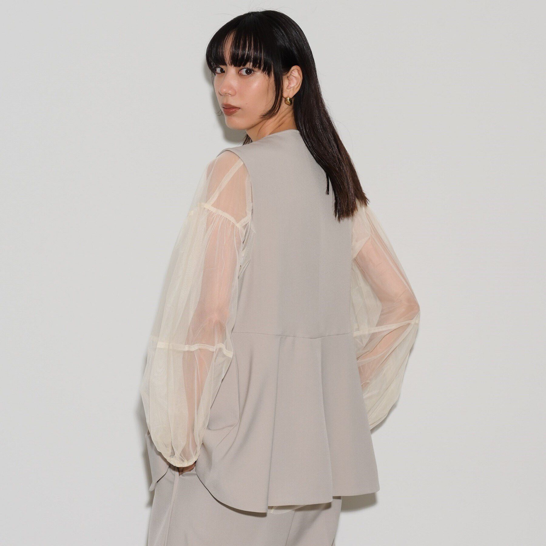 GALLEST「ぺプラムジレ」|ベスト・ジレ|