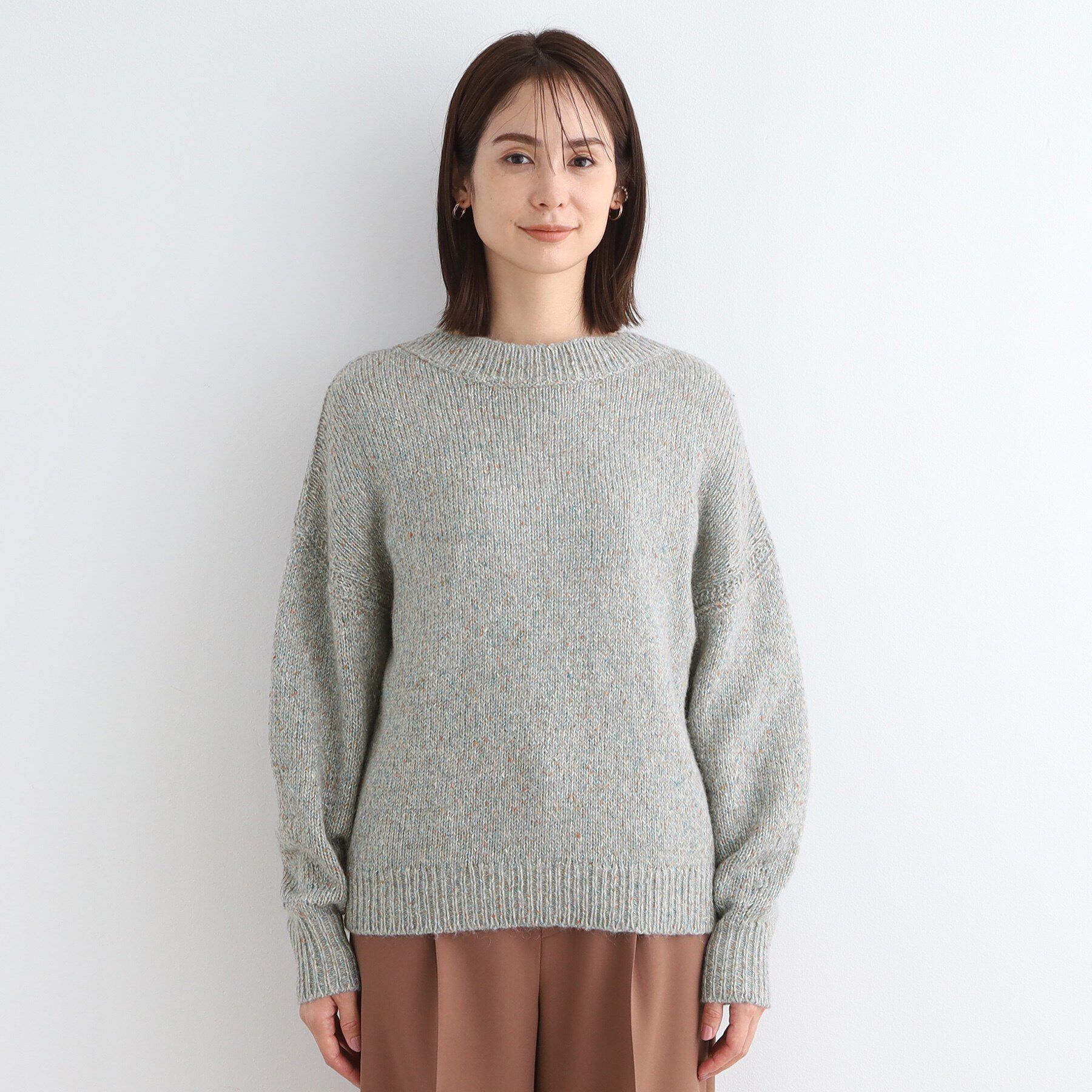 INDIVI「【洗える／イタリア素材】MIXヤーンラメニット」|ニット・セーター|