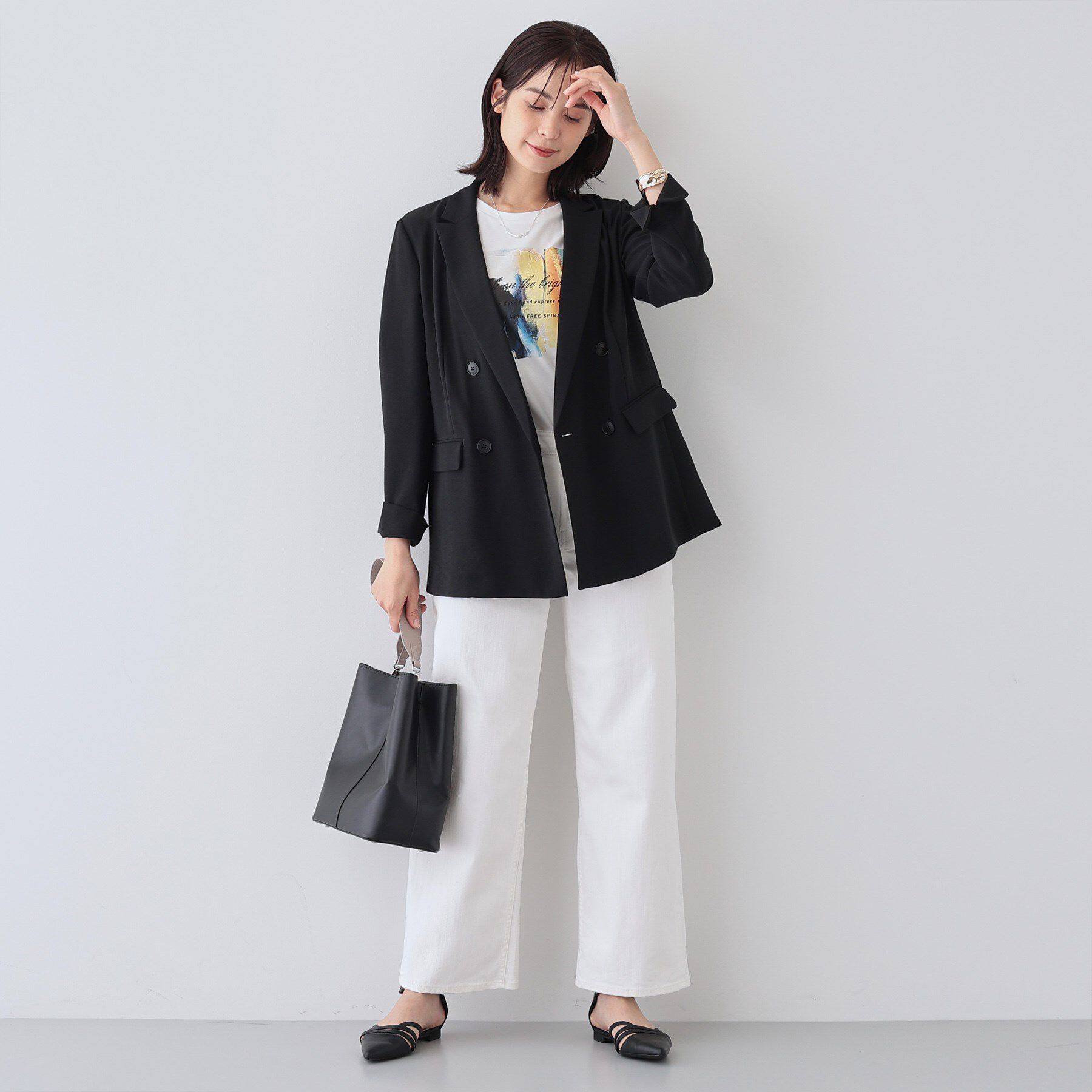 INDIVI「【着る日傘/遮熱/UVケア】ダブルジャケット」|スーツ|