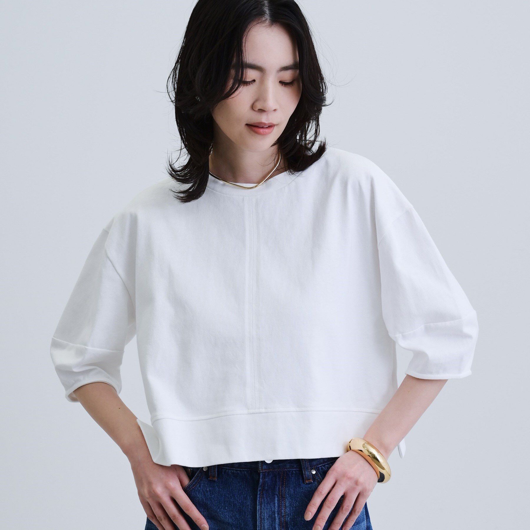 GALLEST「【再入荷】フォルムスリーブカットソー」|Tシャツ・カットソー|