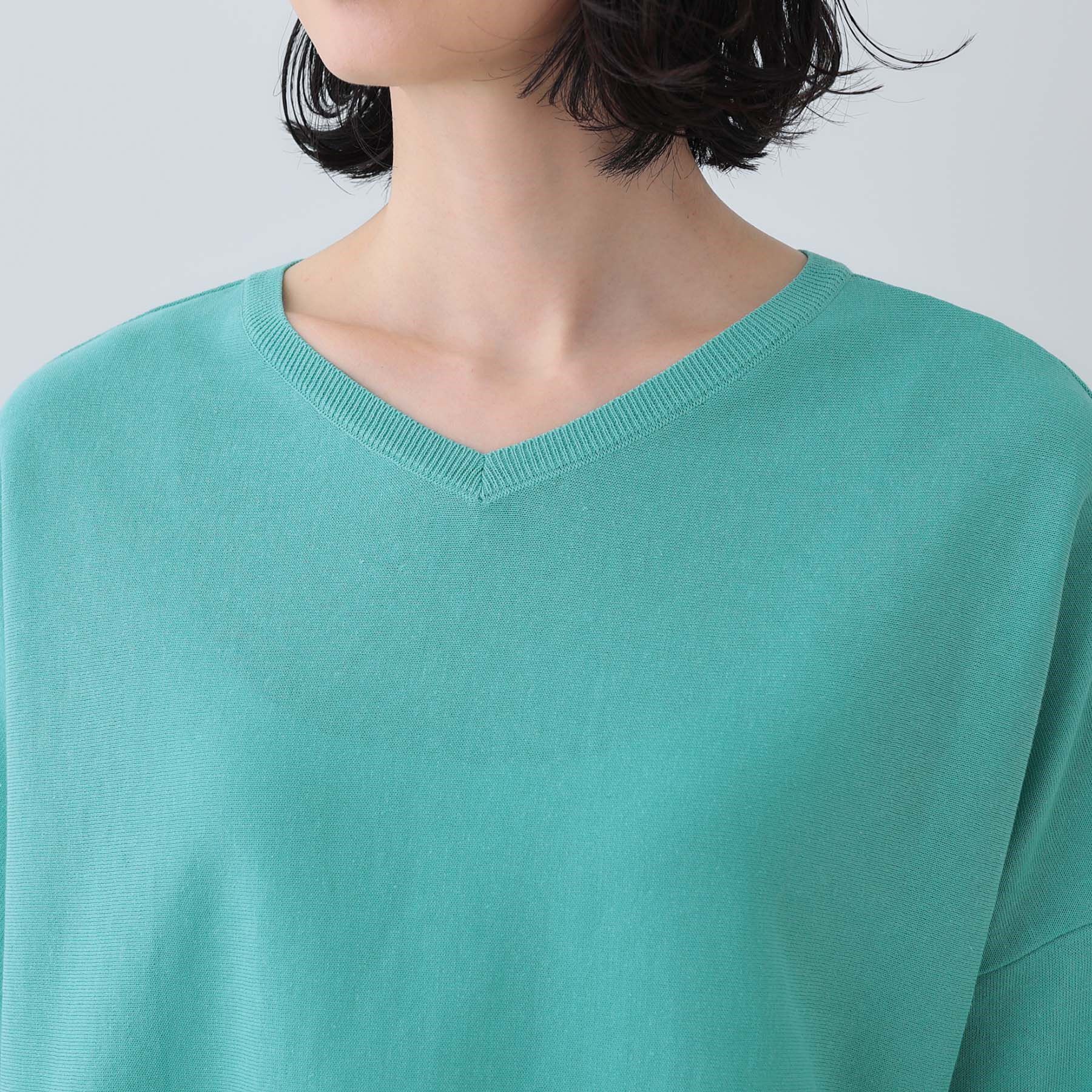 INDIVI「【洗える】コットンリネン ドルマンニット」|ニット・セーター|