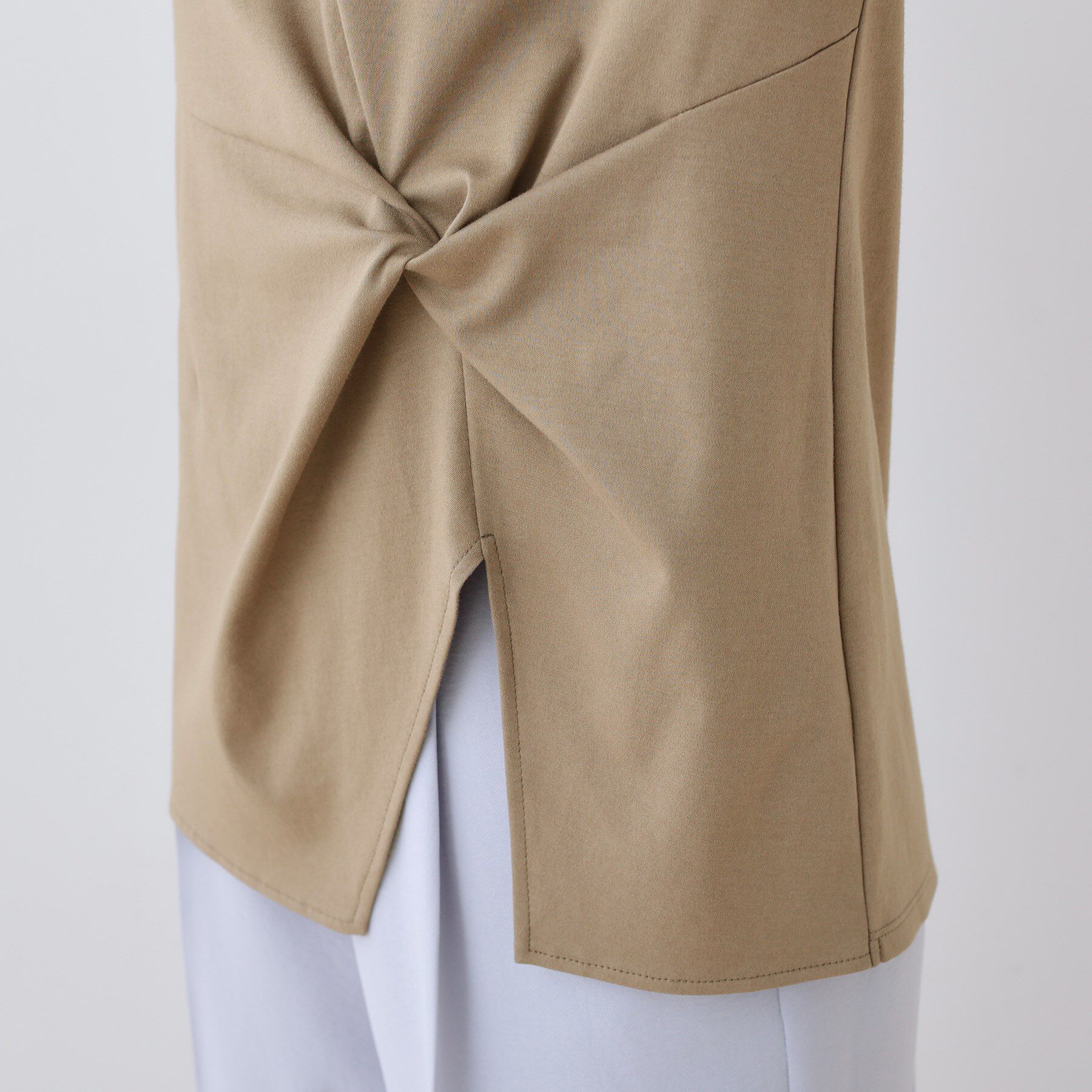 INDIVI「【洗える】ねじりデザインTシャツ」|Tシャツ・カットソー|