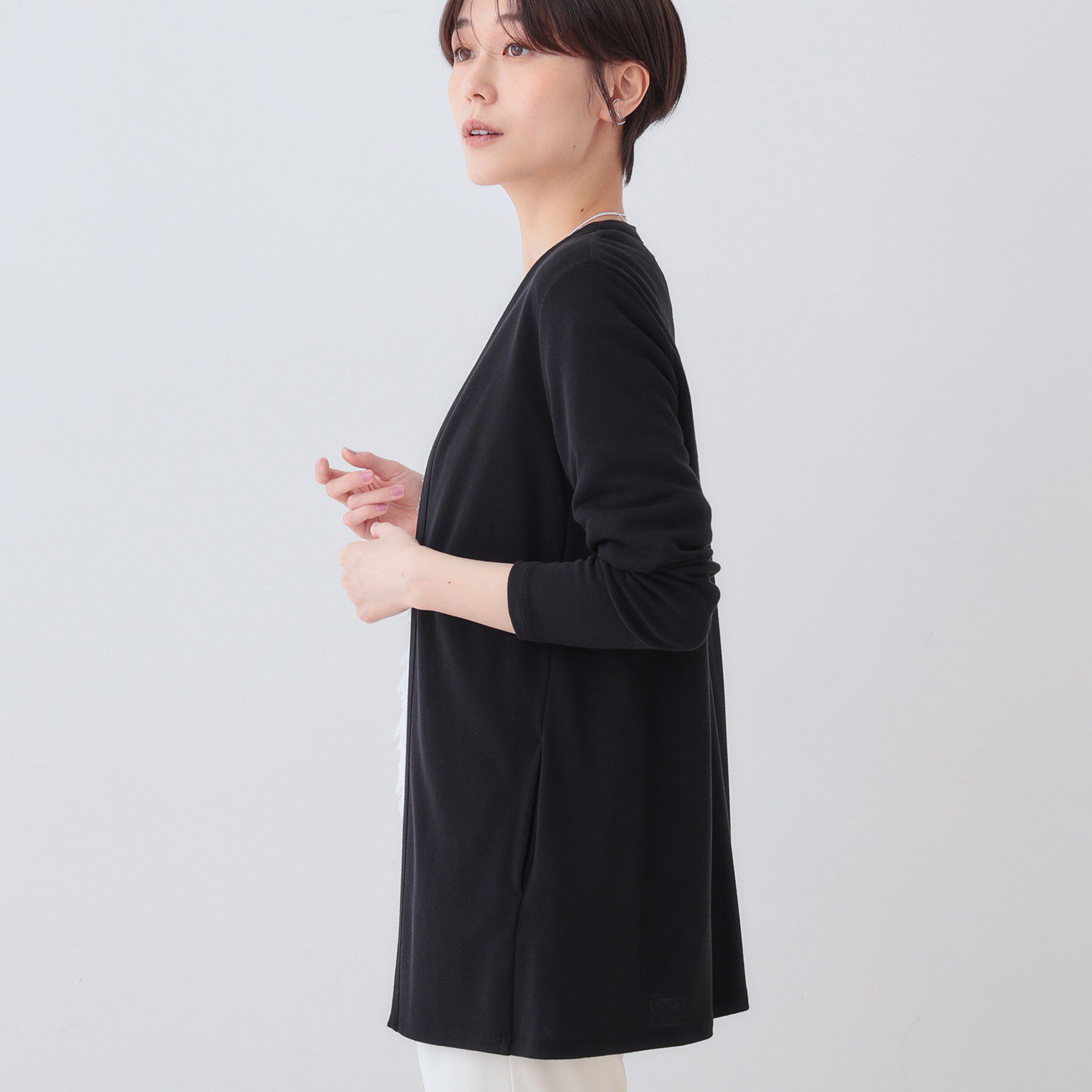 INDIVI「【UVケア／接触冷感】ベーシック着流しカーディガン」|カーディガン|