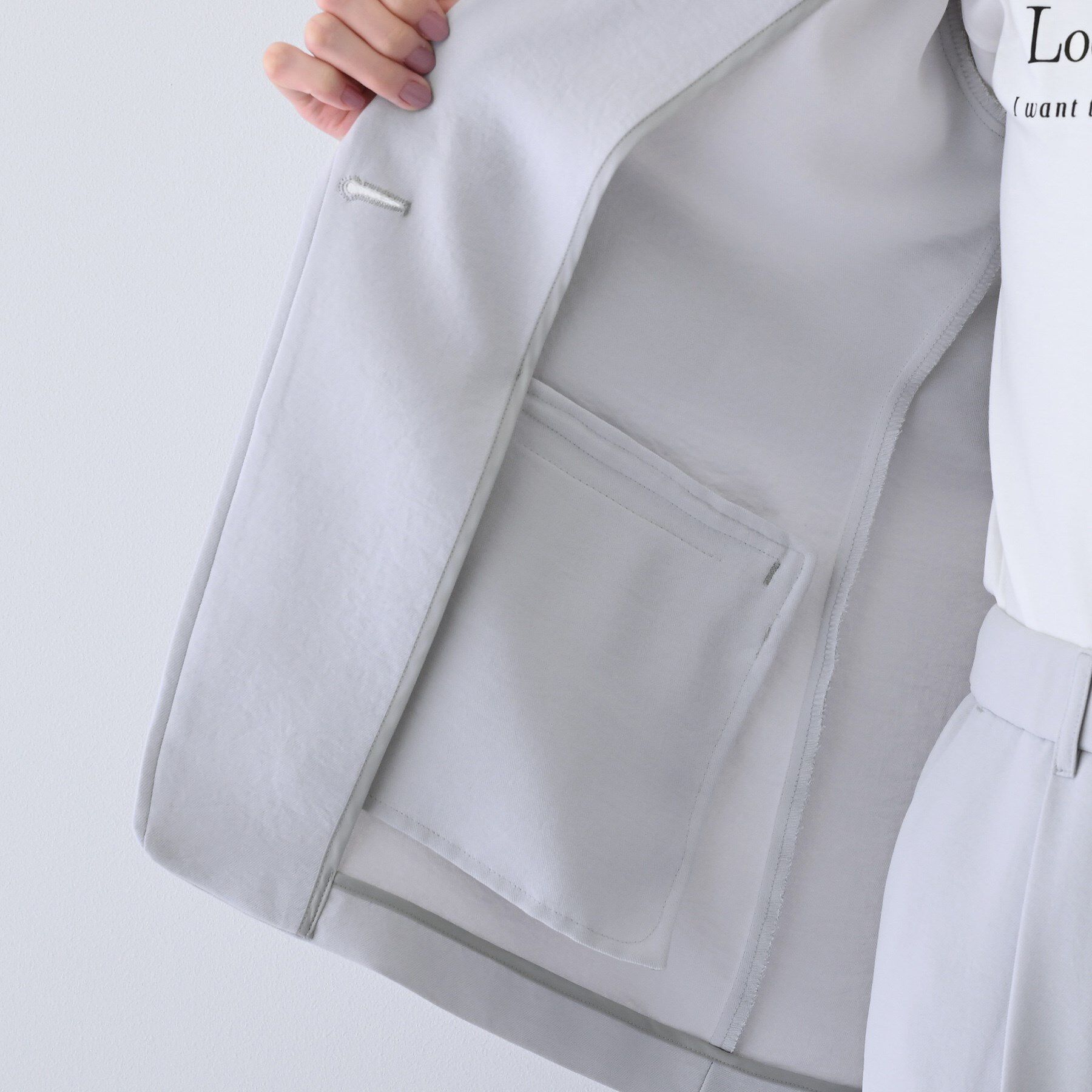 INDIVI「【着る日傘/遮熱/UVケア】ナローテーラードカラージャケット」|スーツ|