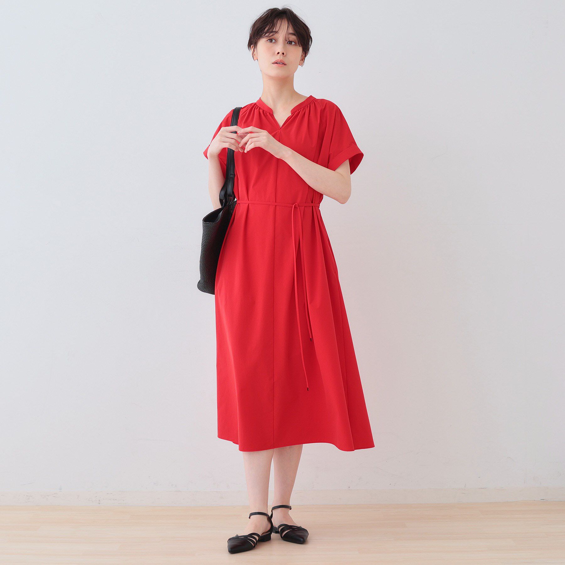 INDIVI「【通気性◎撥水／UV／接触冷感】アクティブワンピース」|ワンピース|