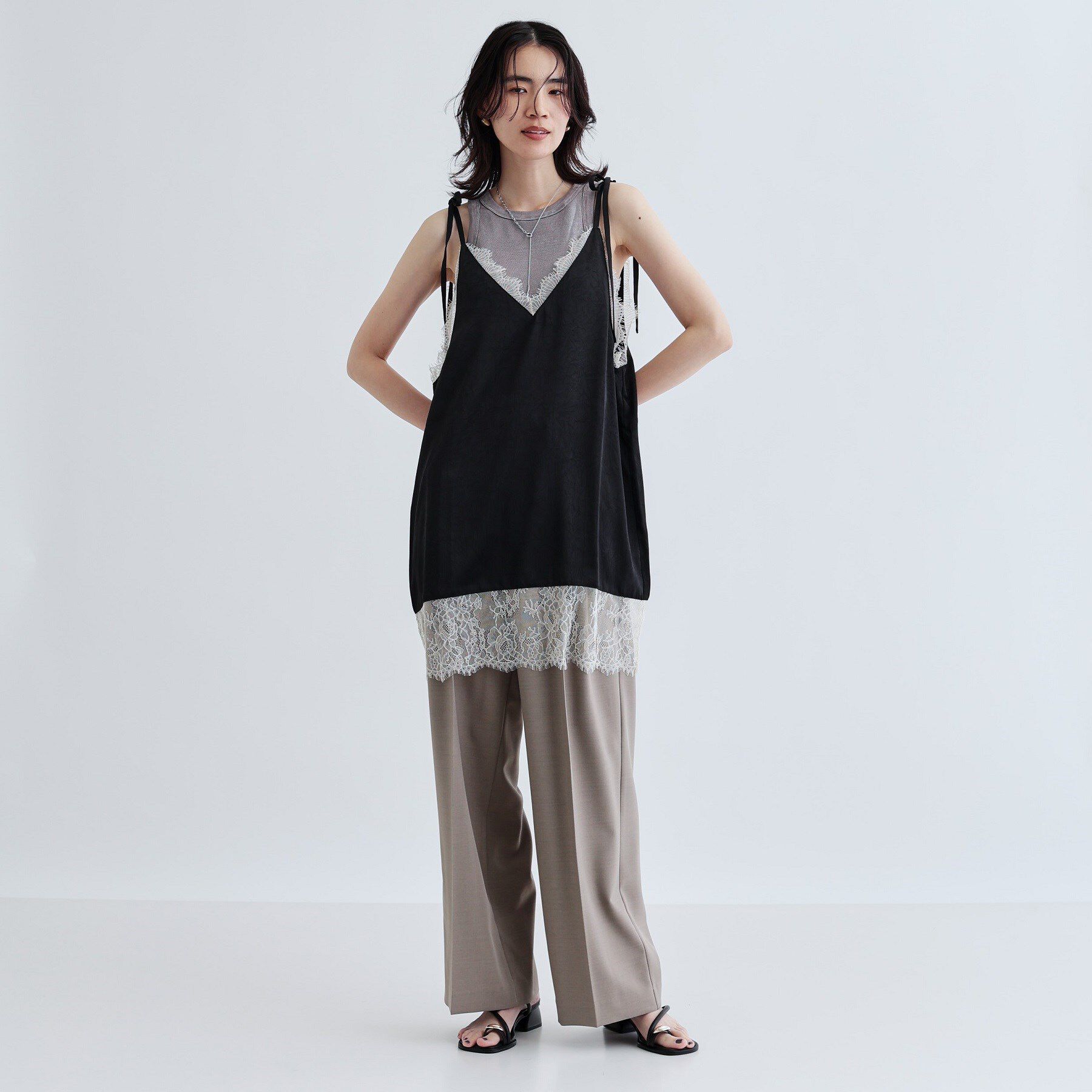 GALLEST「ランジェリーキャミブラウス」|シャツ・ブラウス|