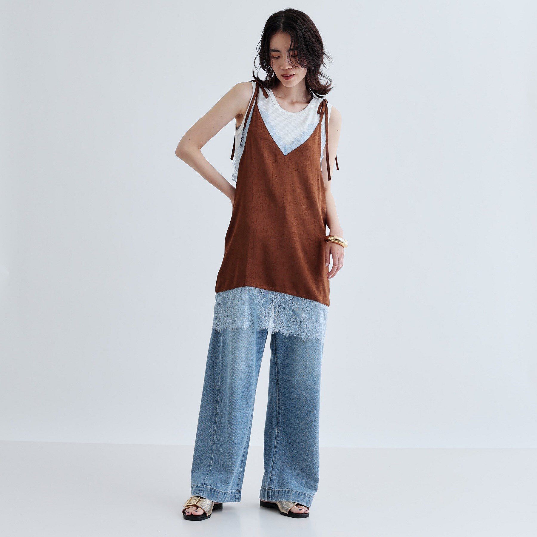 GALLEST「ランジェリーキャミブラウス」|シャツ・ブラウス|