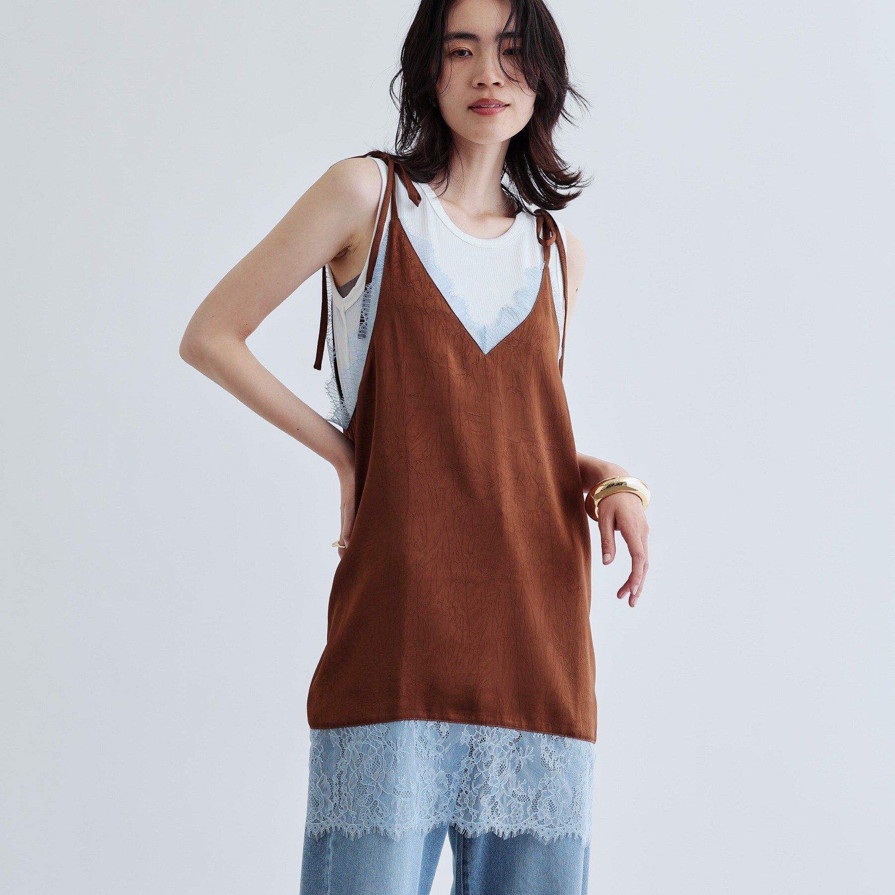 GALLEST「ランジェリーキャミブラウス」|シャツ・ブラウス|