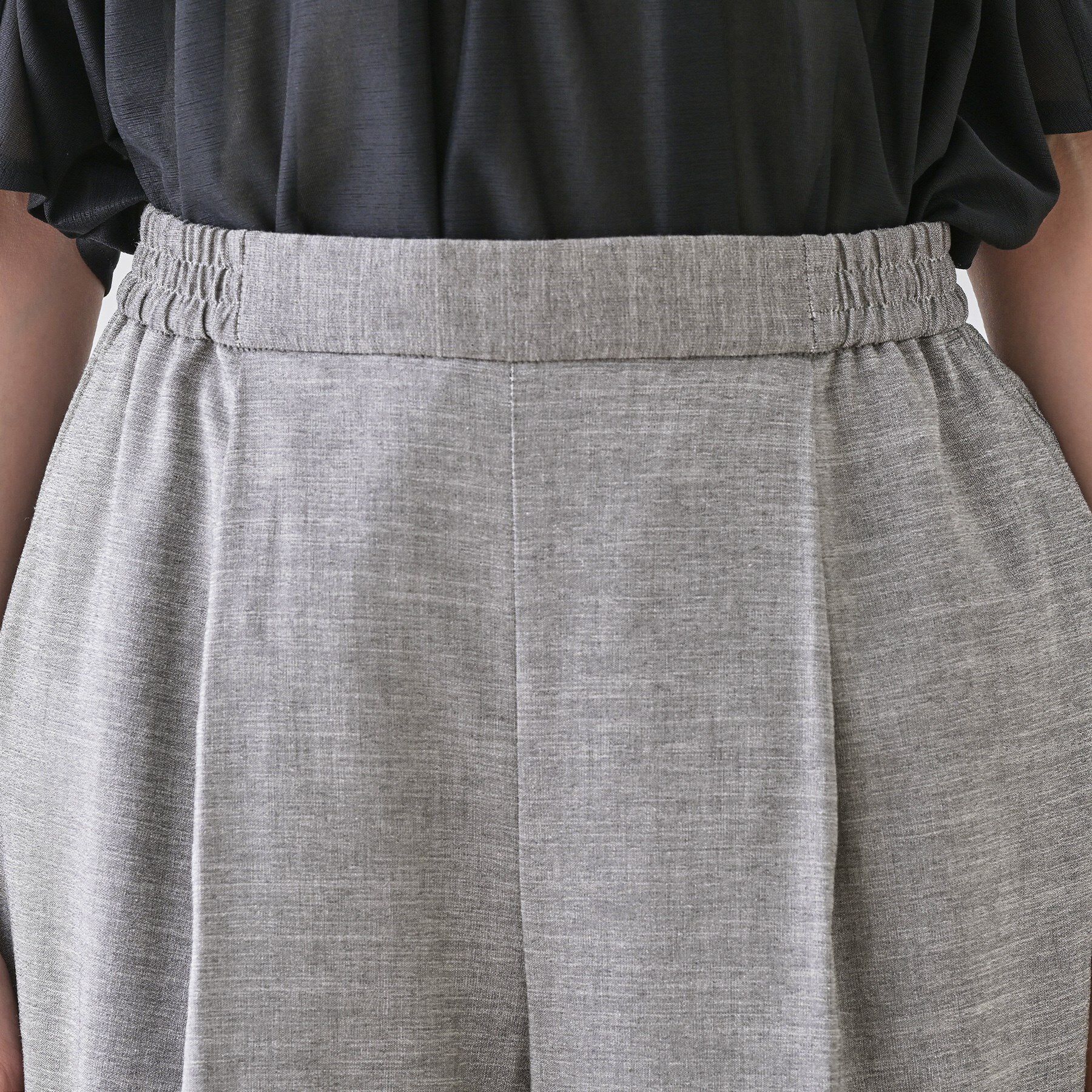 INDIVI「【洗える／清涼感◎】ワイドフレアパンツ／スカーチョ」|その他|