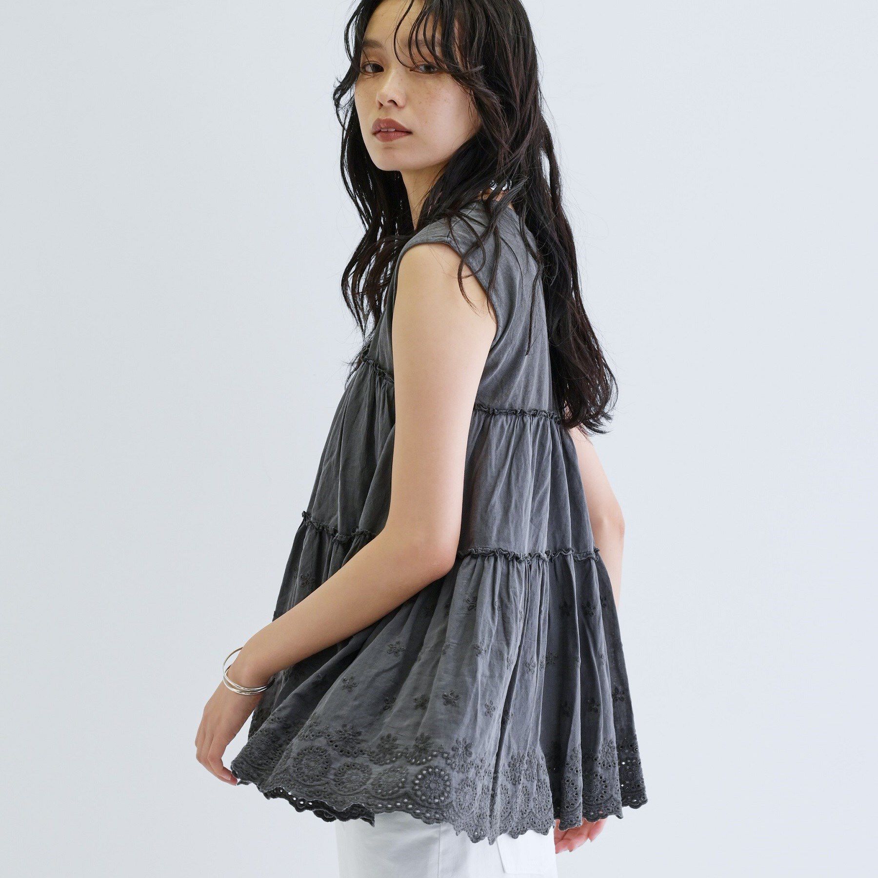 GALLEST「ピグメントダイノースリーブカットソー」|Tシャツ・カットソー|