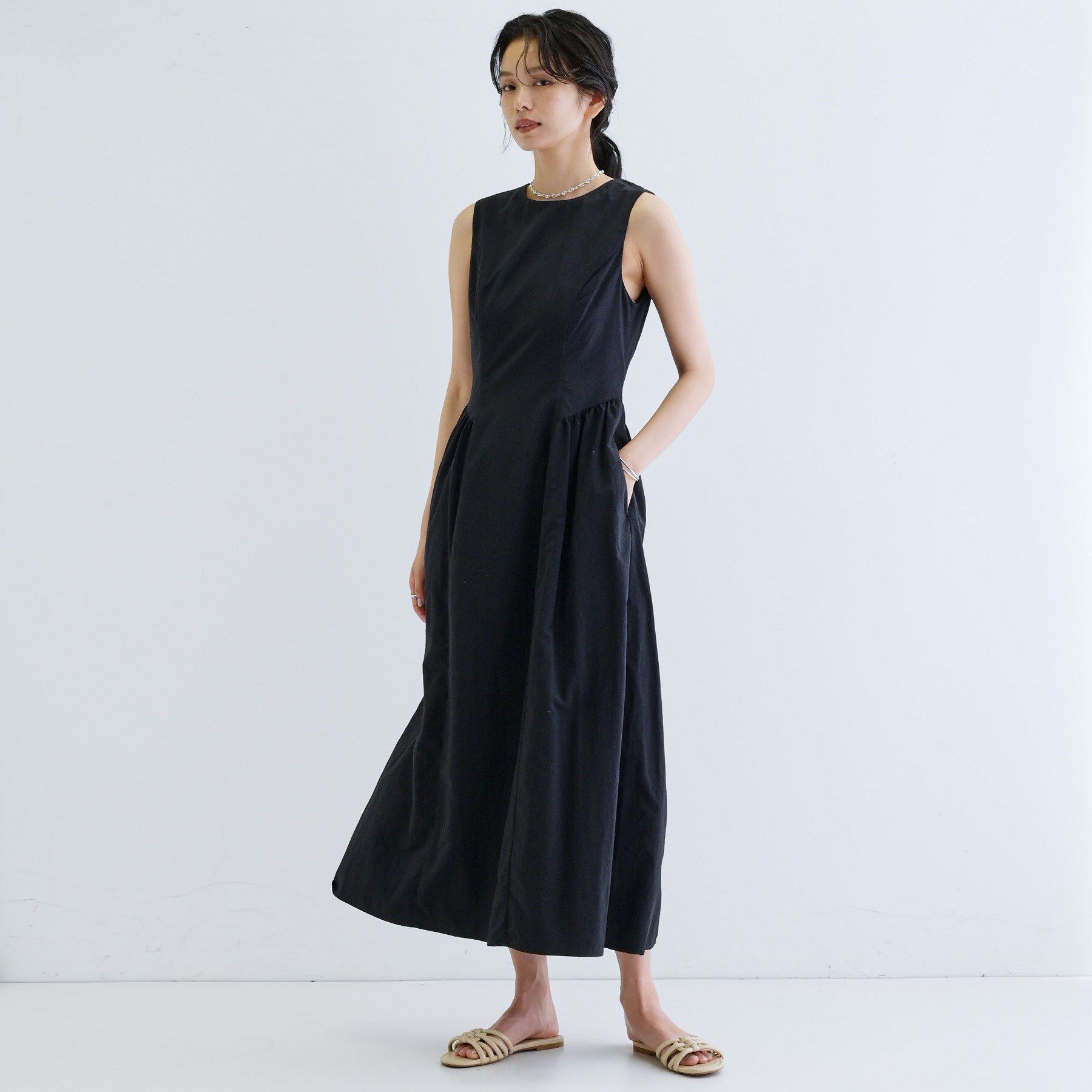 GALLEST「ナイロンタスランワンピース」|ワンピース|ブラック(019)